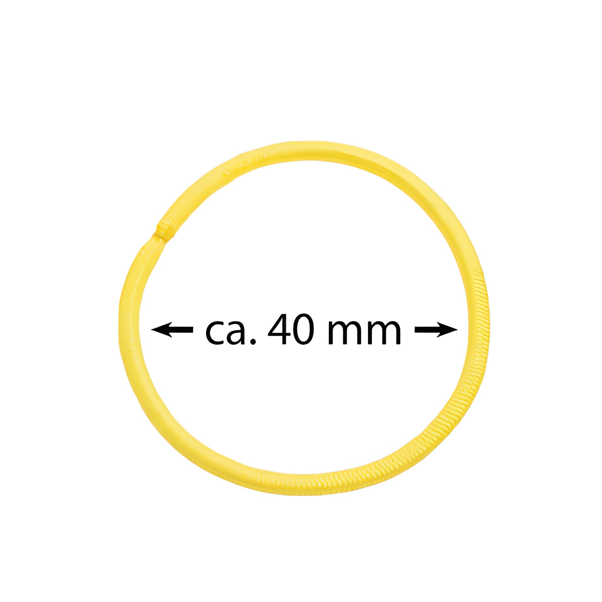 Elastische Schlaufen 40 mm, gelb, 10 Stück