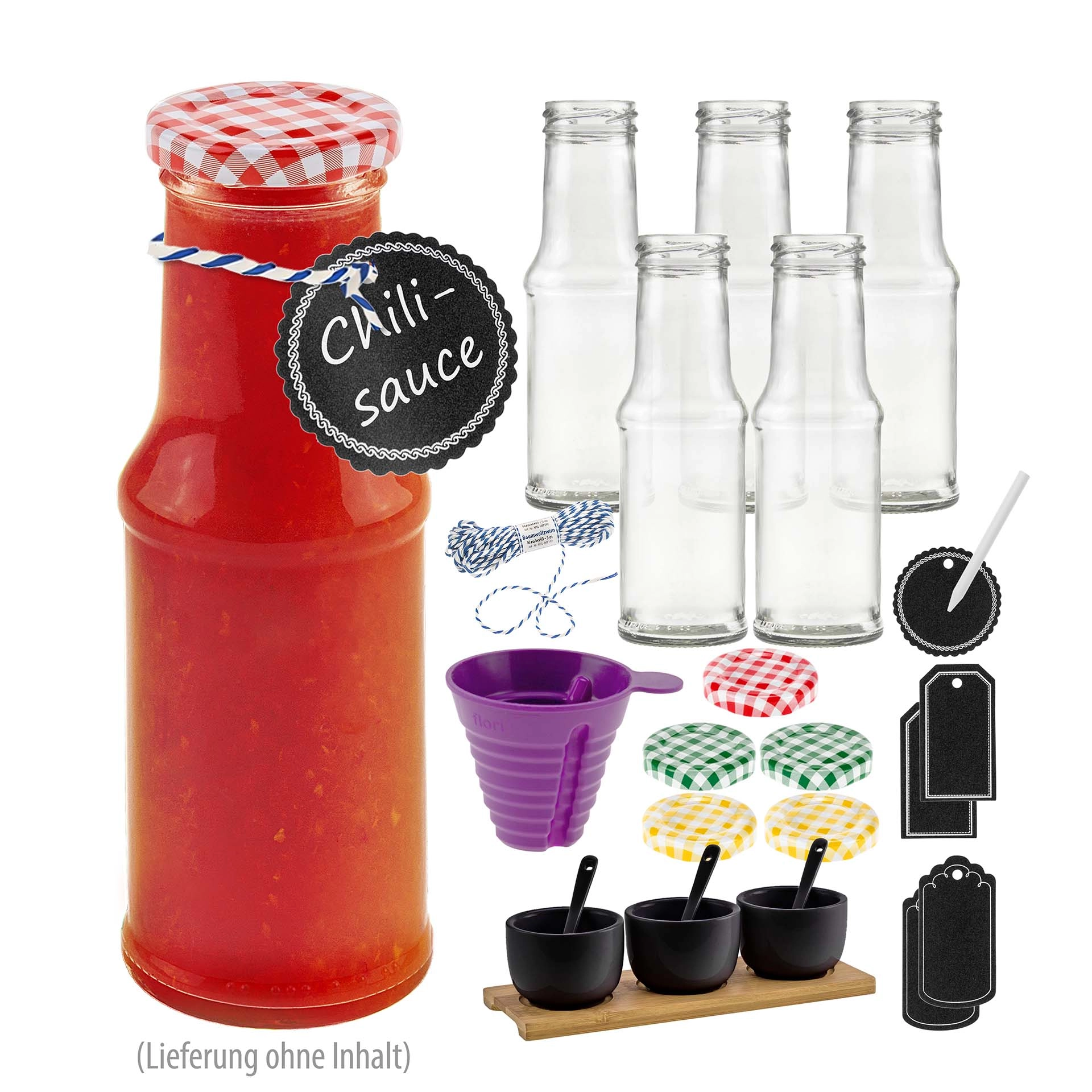 Soßenflasche, 6er Set