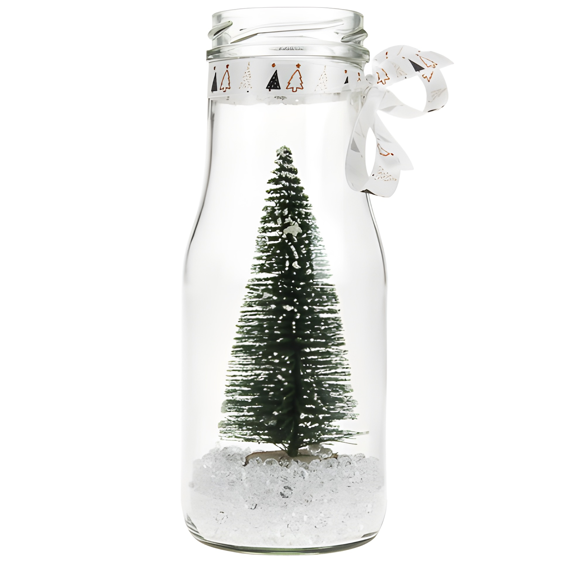Deko-Tannenbaum mit Holzfuß, 10 cm