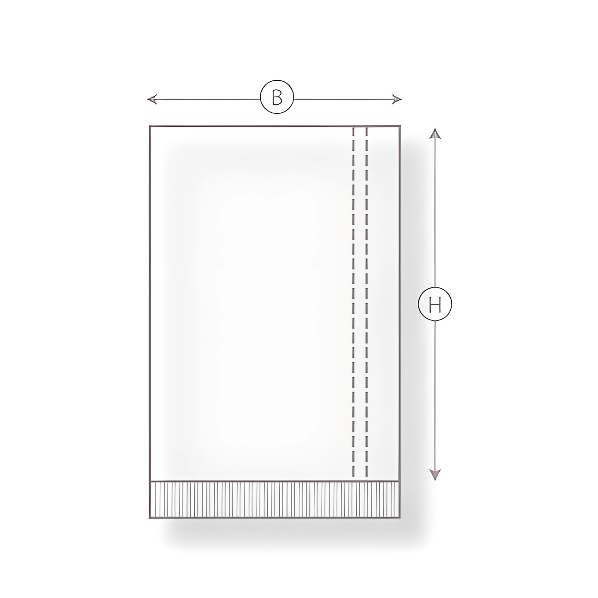 Flachbeutel 100 x 150 mm,  100 Stück