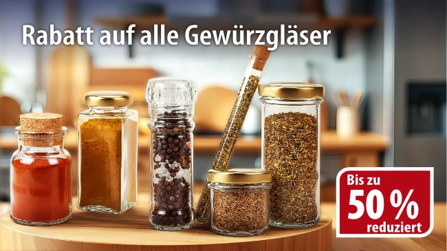 Gewürzgläser reduziert