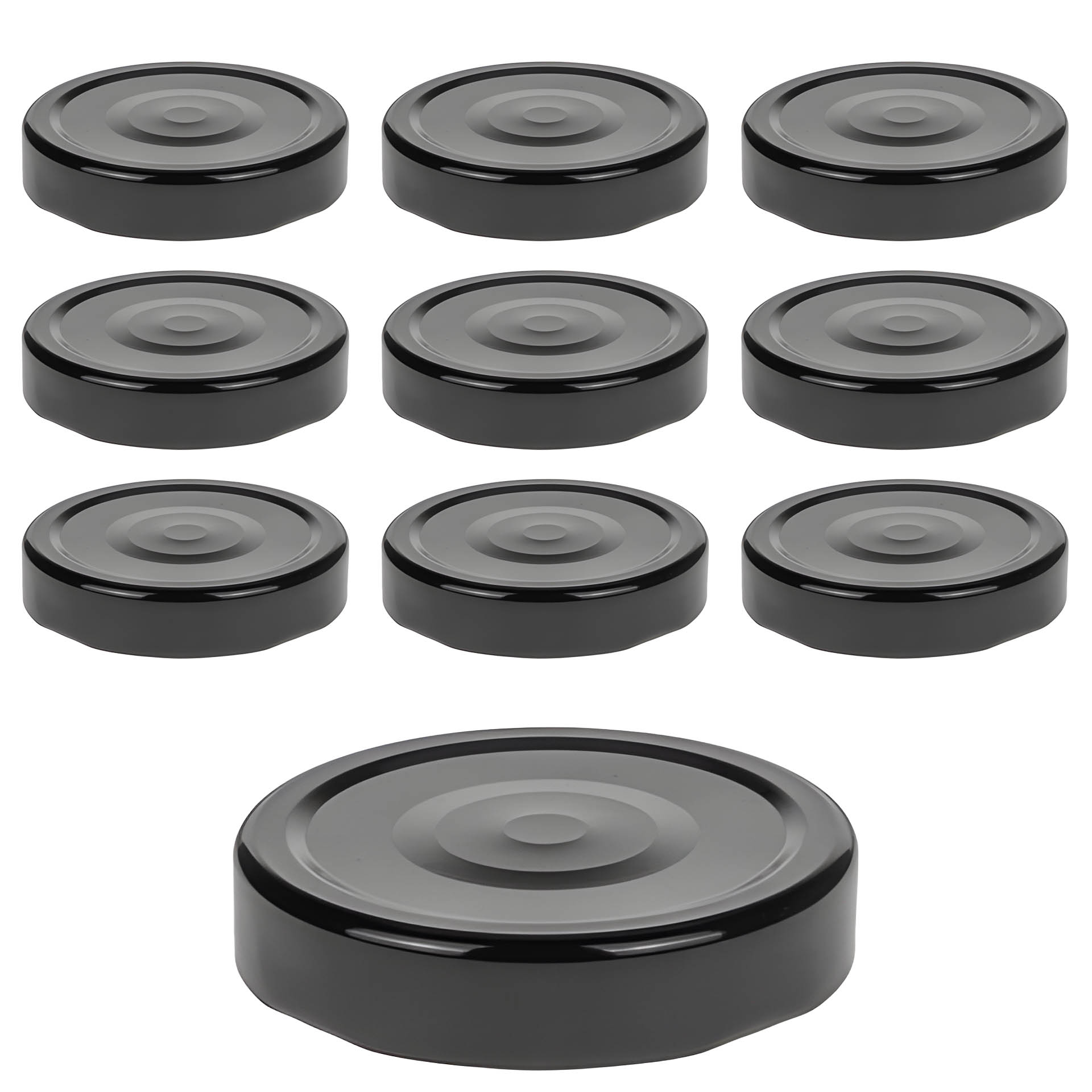 TO 66 Deep schwarz past. mit Button, 10 Stück