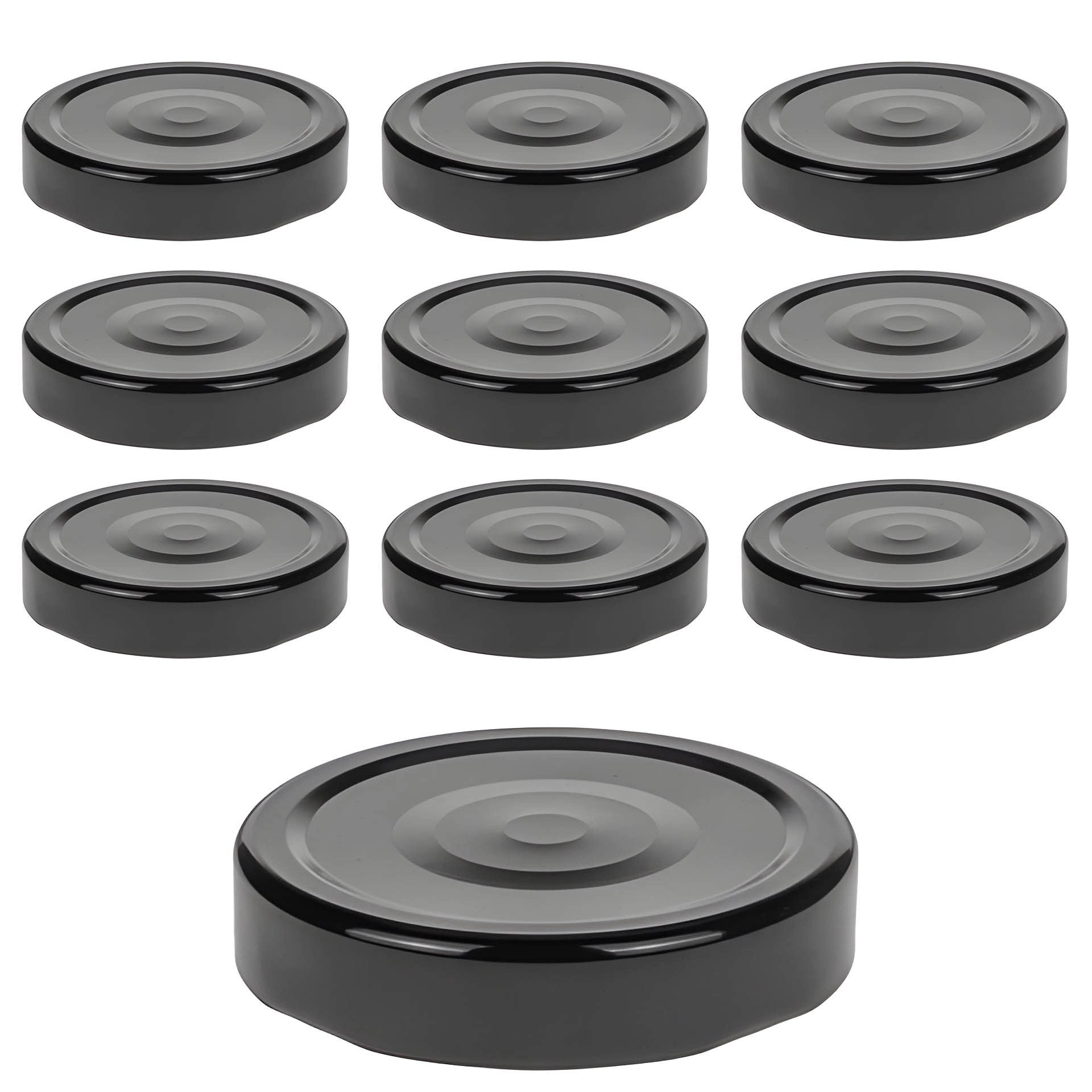 TO 66 Deep schwarz past. mit Button, 10 Stück