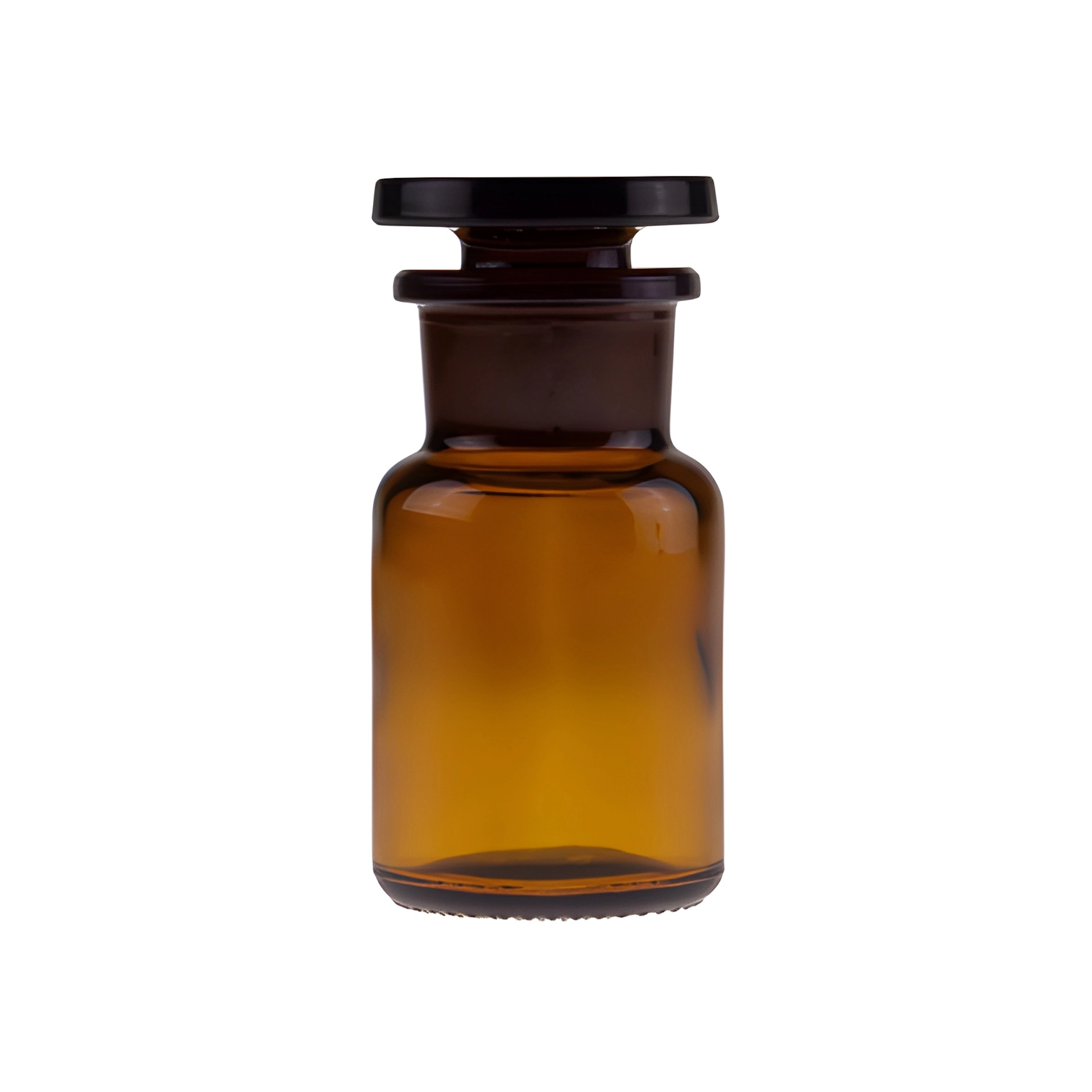 Apothekerflasche mit Glasstopfen   50 ml braun
