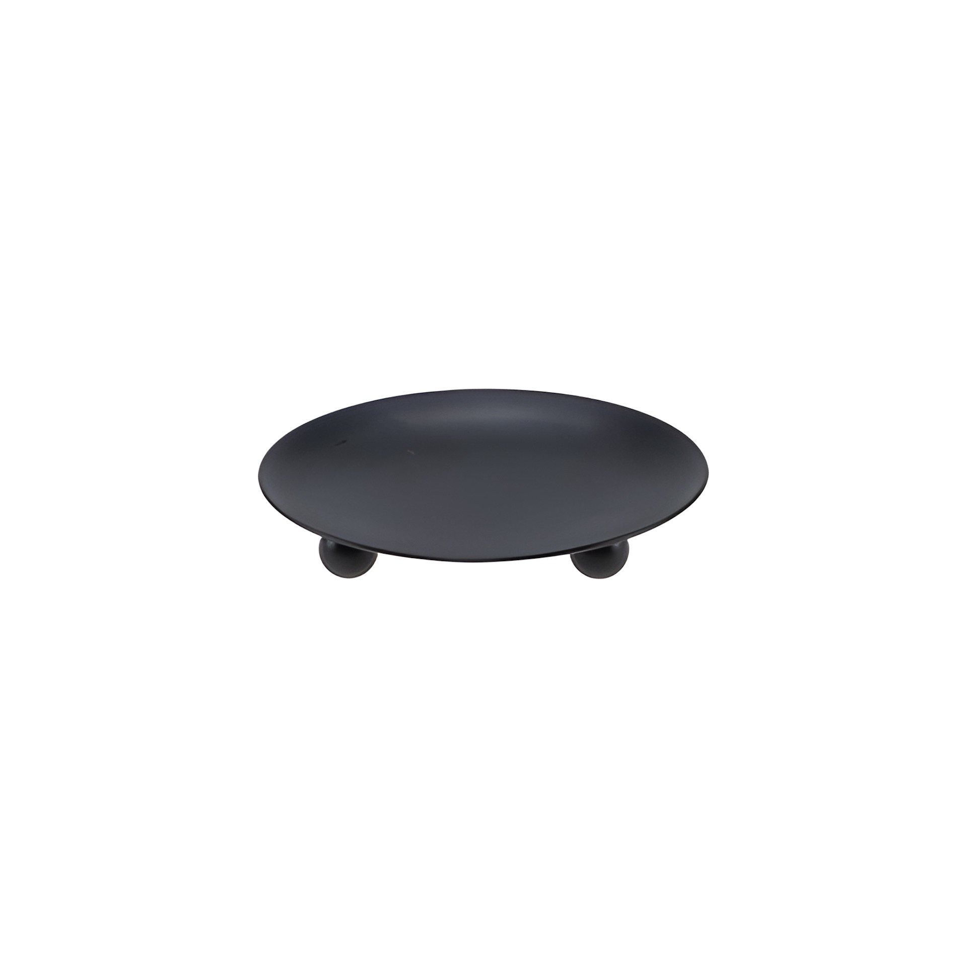 Kerzenständer flach, Ø 8,5 cm, schwarz