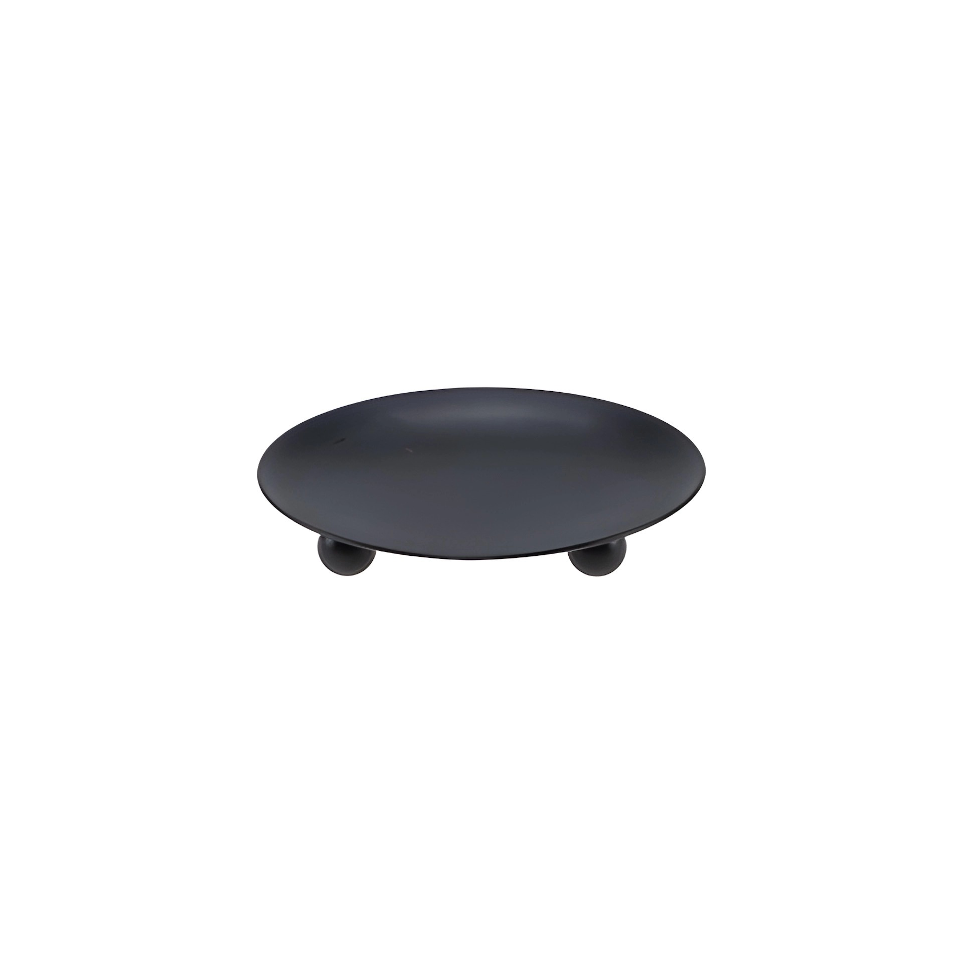 Kerzenständer flach, Ø 8,5 cm, schwarz