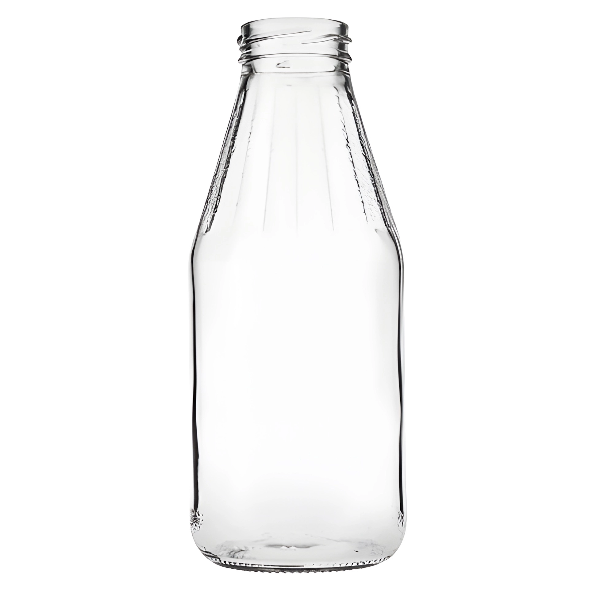 Weithalsflasche  500 ml mit Facetten Typ A