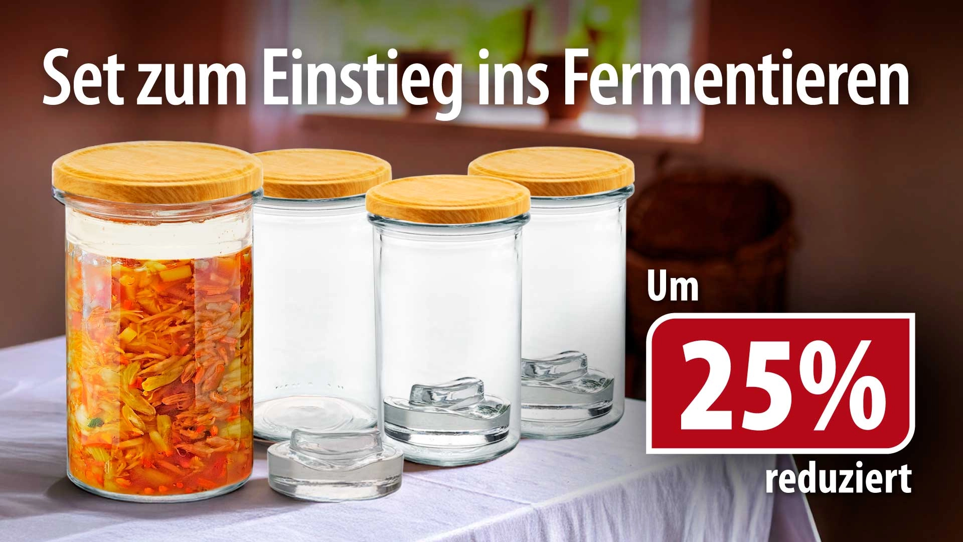 Fermentier-Set Sturzglas 545 ml
