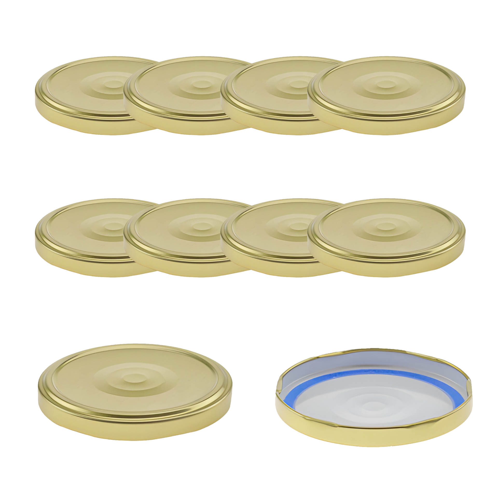 TO  82 gold past. mit Button BLUESEAL, 10 Stück