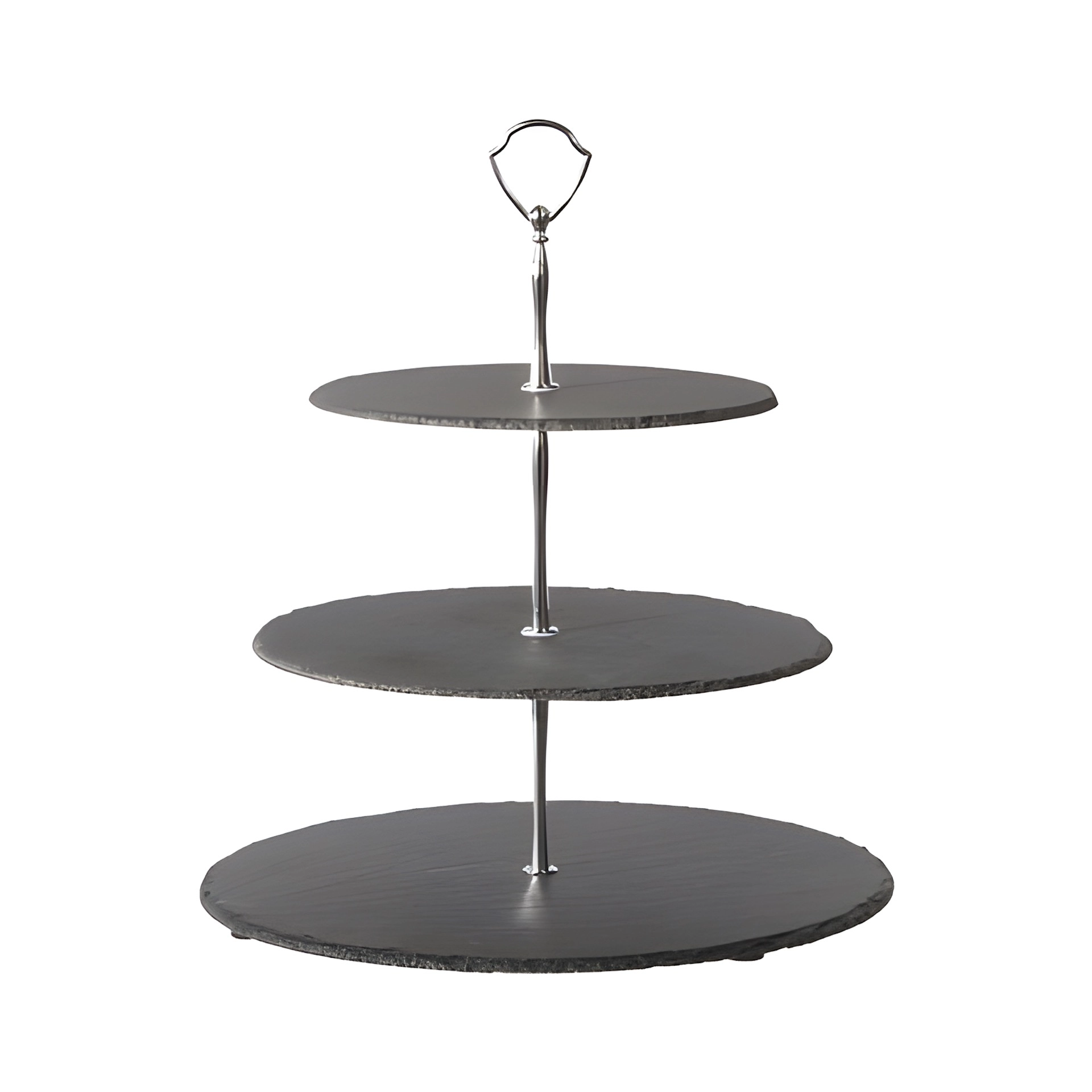 Schiefer-Etagere, 3-stöckig