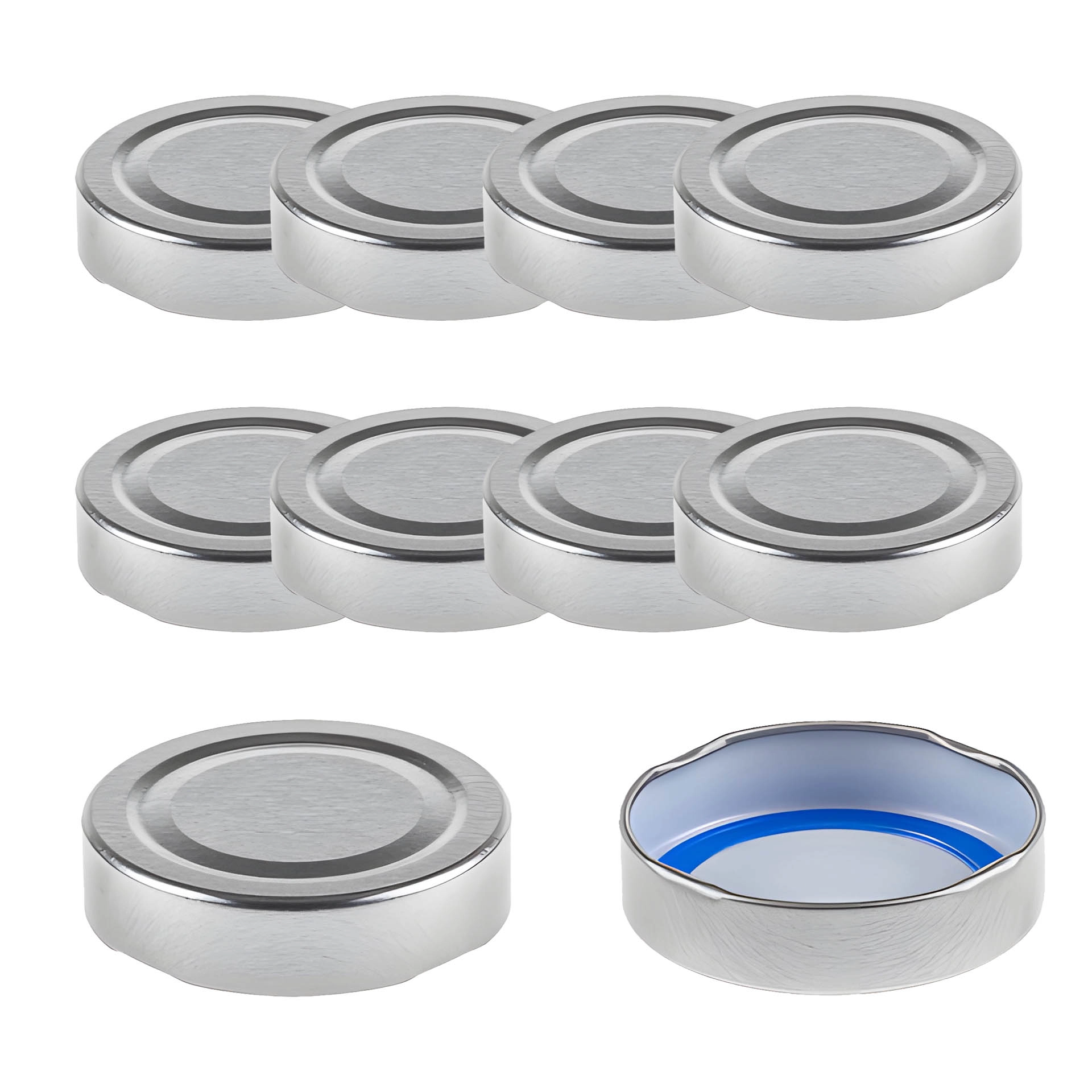 TO 58 Deep silber past. BLUESEAL, 10 Stück