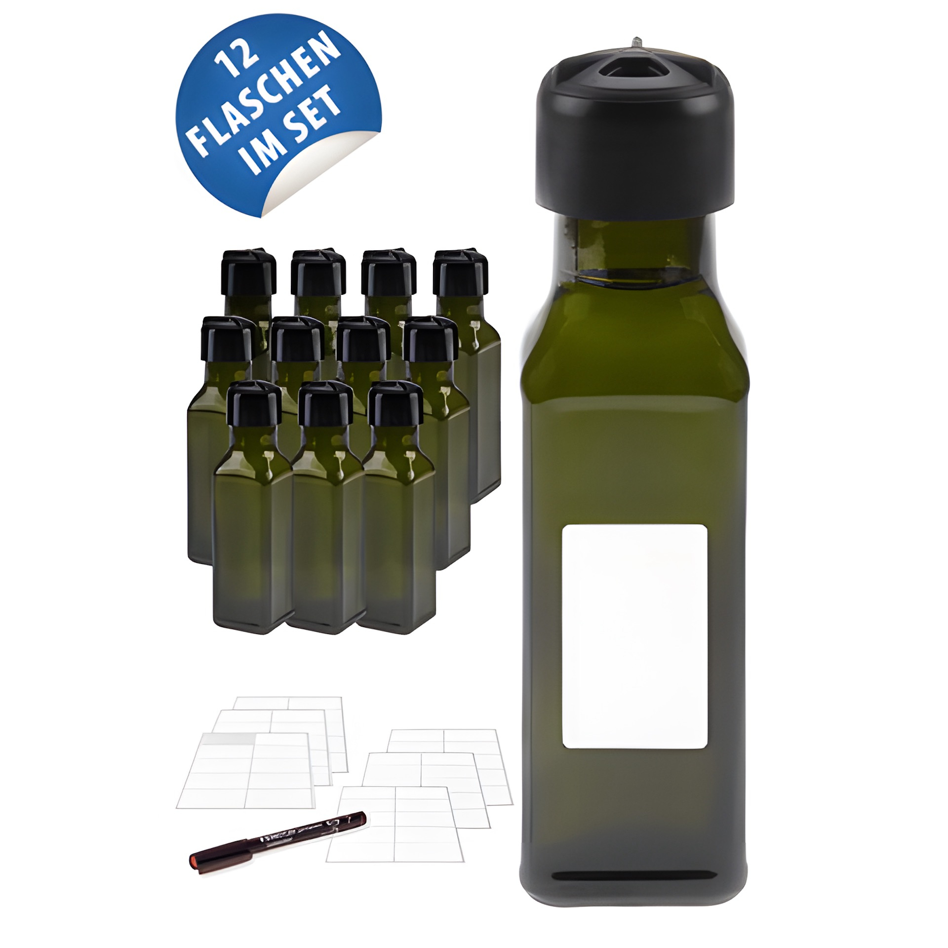 Marasca 100 ml antik Gewürzglas, 12er Set