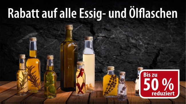 Ölflaschen stark reduziert