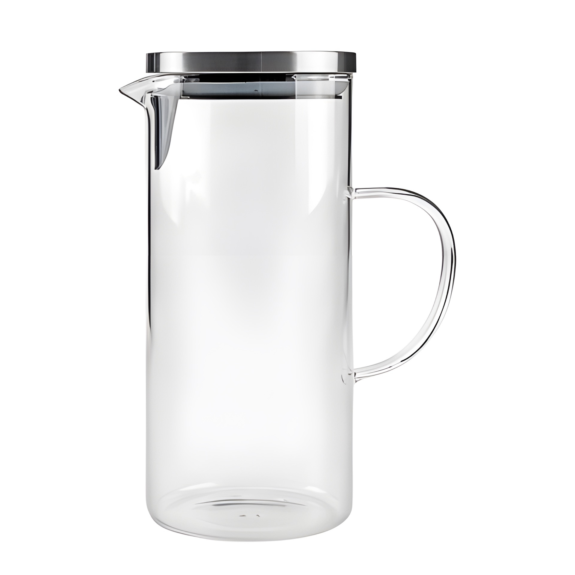 Glaskrug 1,4 l mit Edelstahldeckel