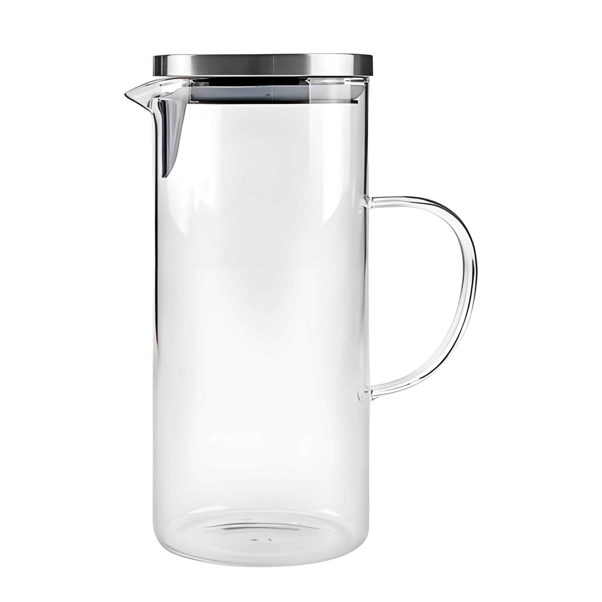 Glaskrug 1,4 l mit Edelstahldeckel