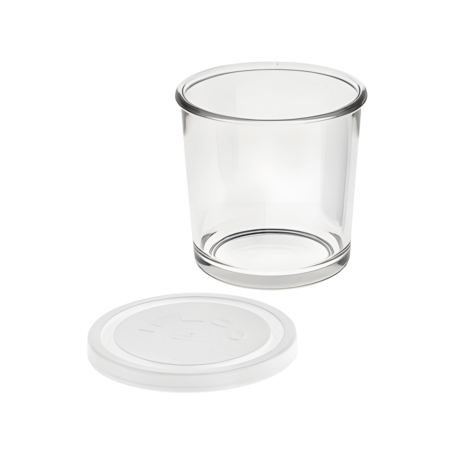 Servierglas 'Igloo' 400 ml mit Deckel, weiß