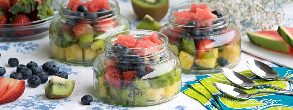 Fruchtsalat im Glas Fruchtsalat im Glas