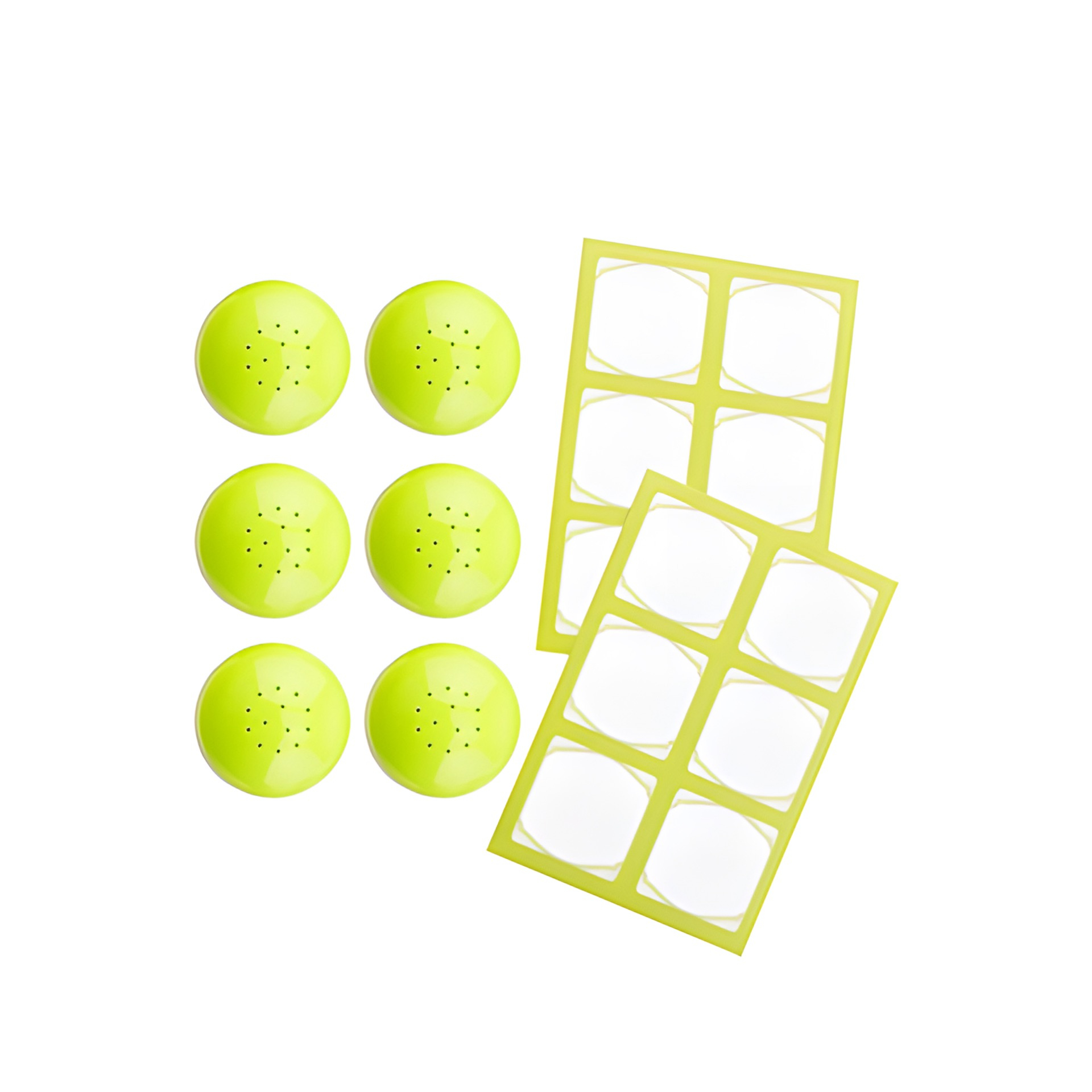 TO 38 Streuerkappe 6er plus 12 Etiketten, lime
