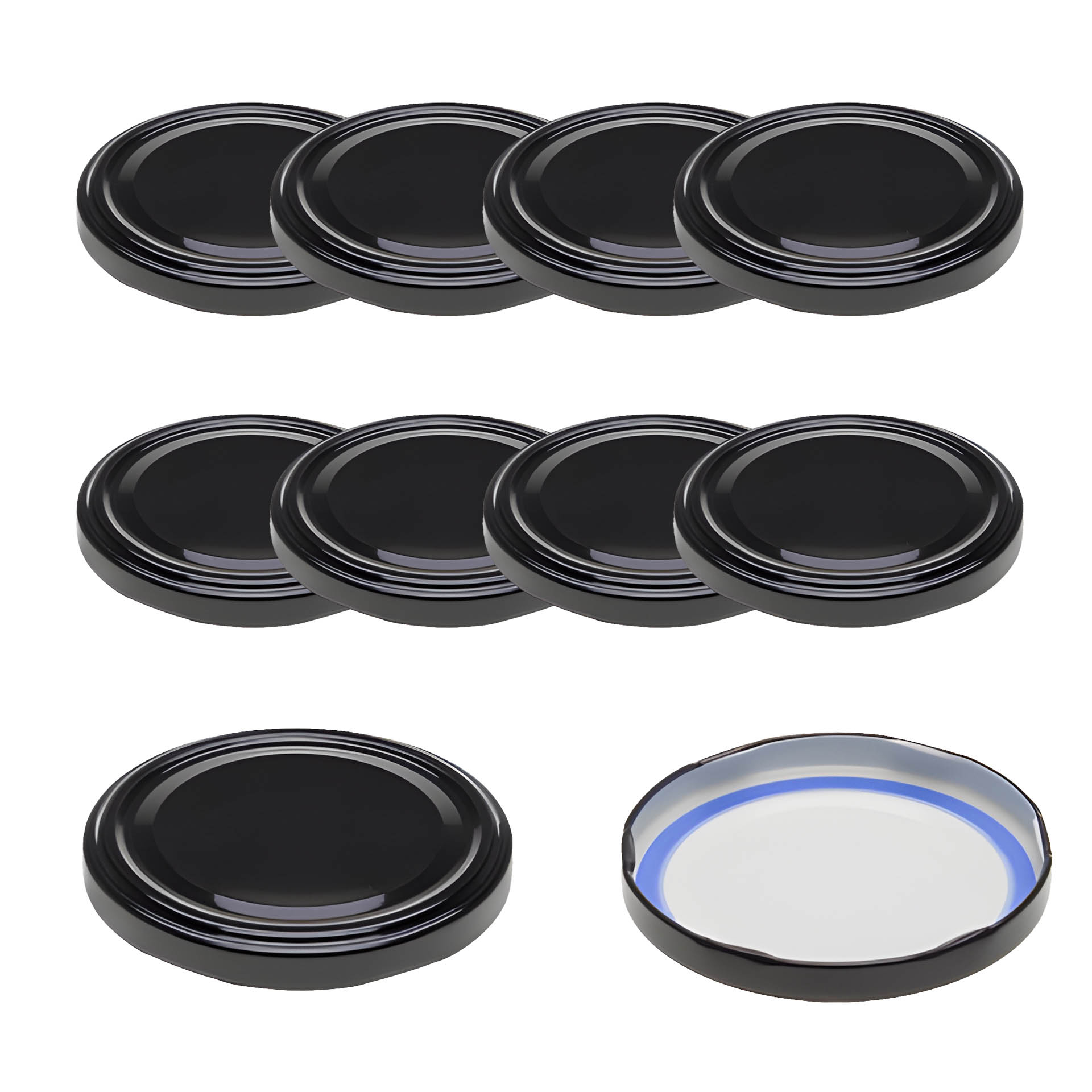TO  82 schwarz für Kaltabfüllung BLUESEAL, 10 Stück