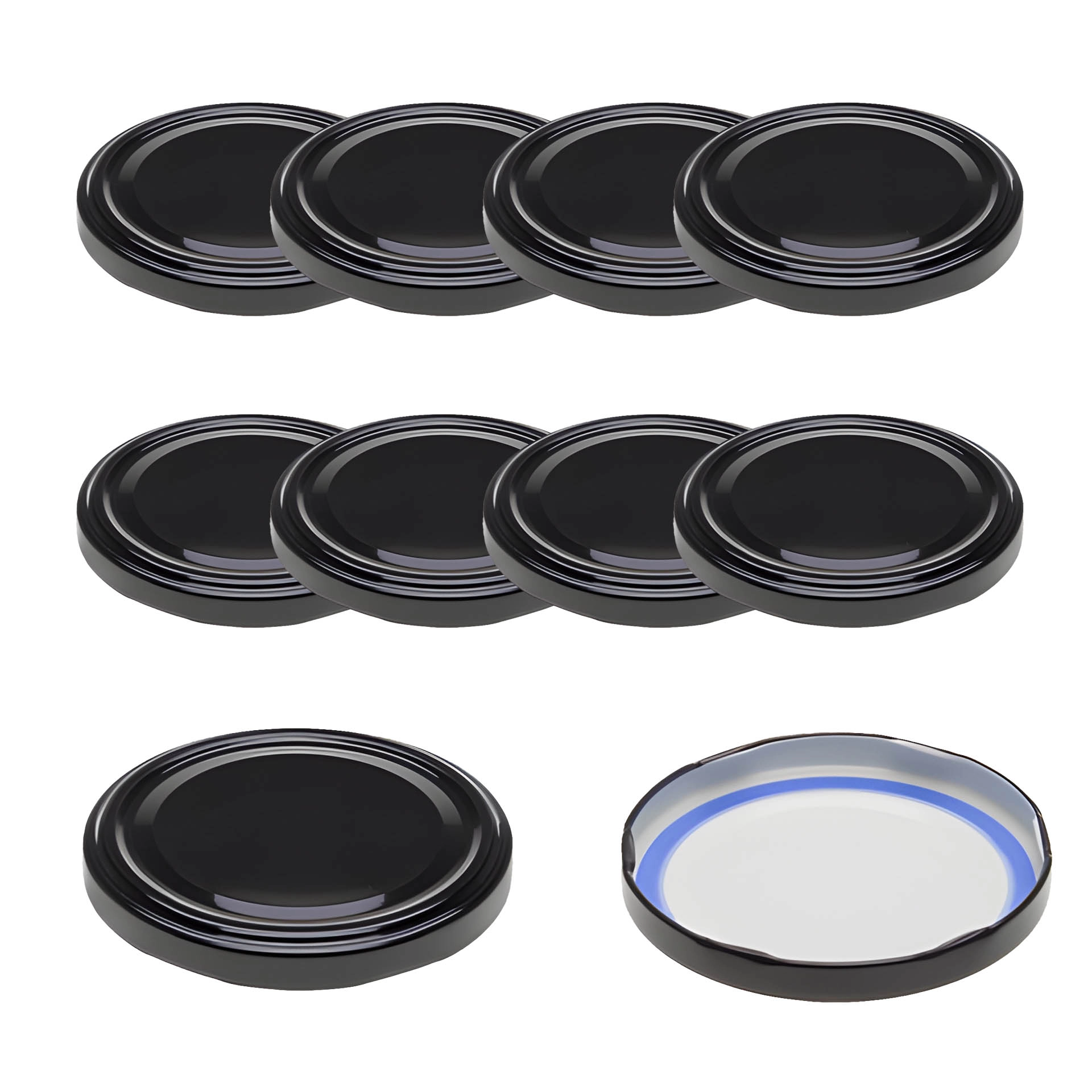 TO  82 schwarz für Kaltabfüllung BLUESEAL, 10 Stück