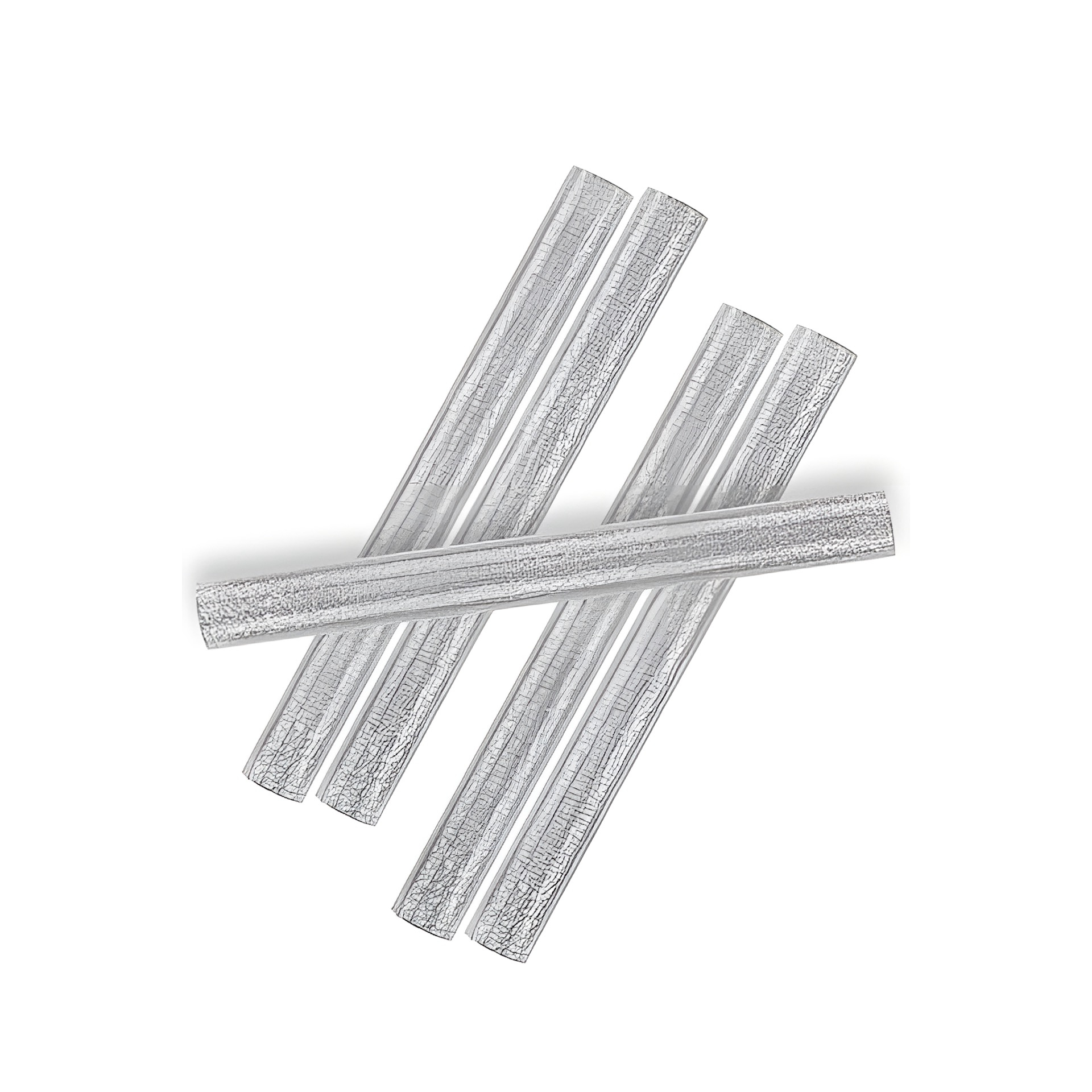 Heißklebestifte silber, 10 x 100 mm, 6 Stück