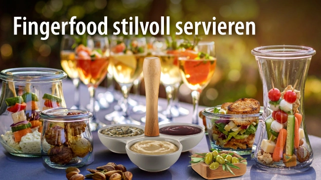 Fingerfood-Artikel in großer Auswahl