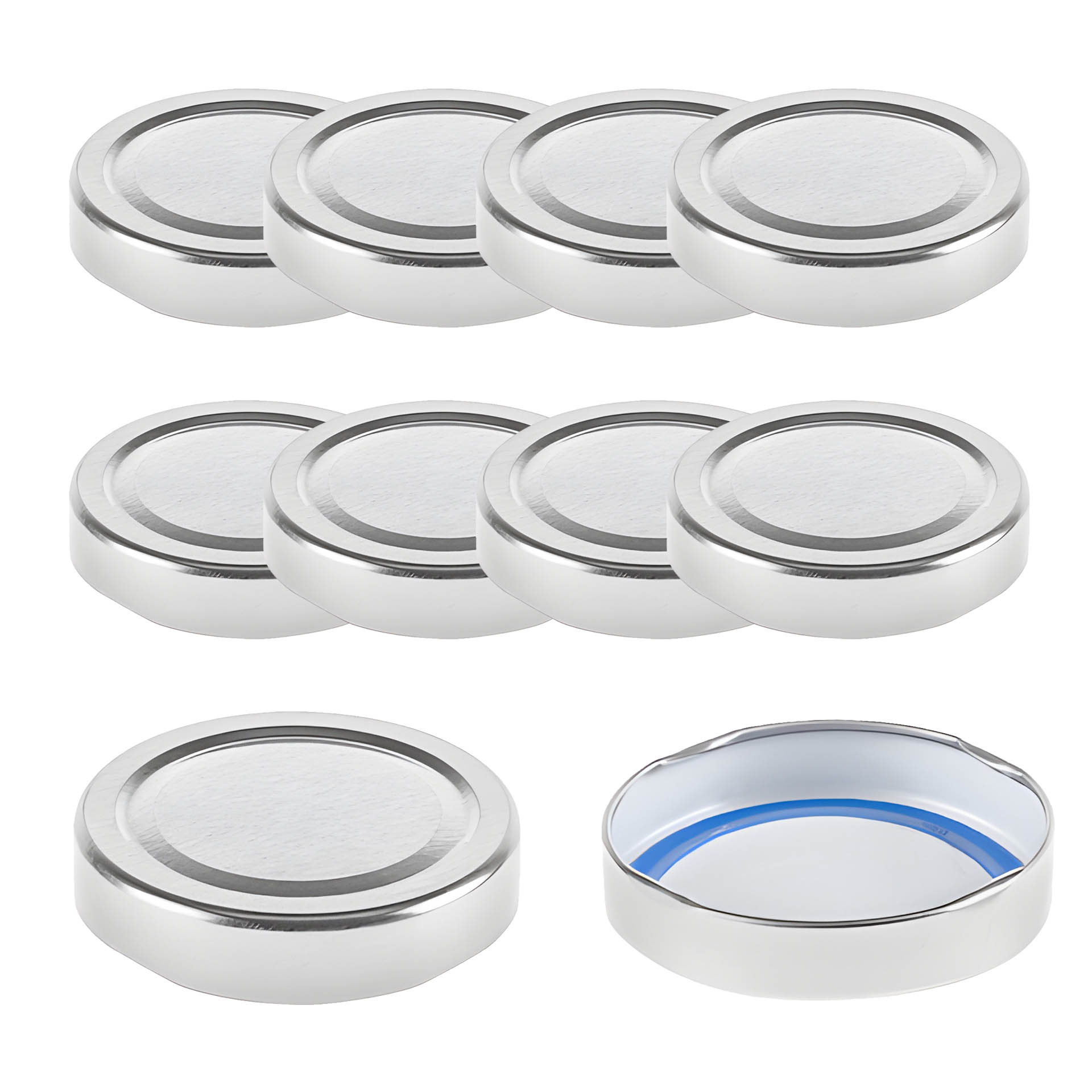 TO 66 Deep silber past. BLUESEAL, 10 Stück