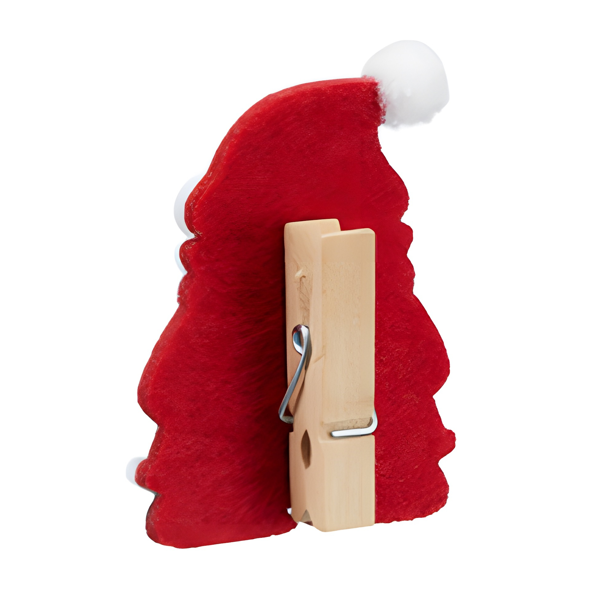 Holzklammern 'Santa', 4 x 6 cm, 6 Stück