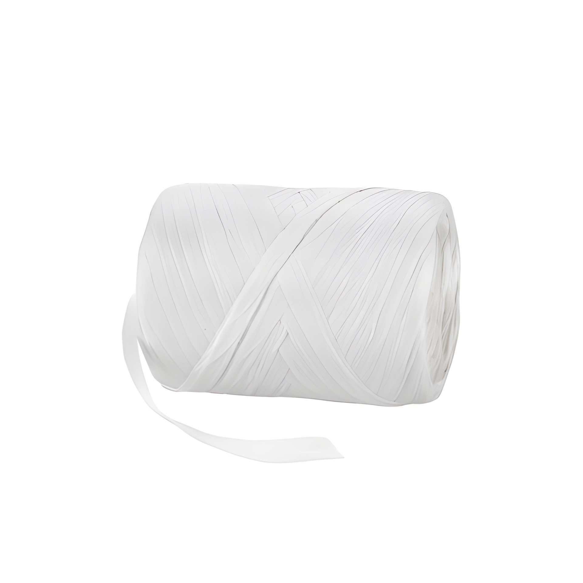 Raffia Papierband 20 m, 8 mm weiß