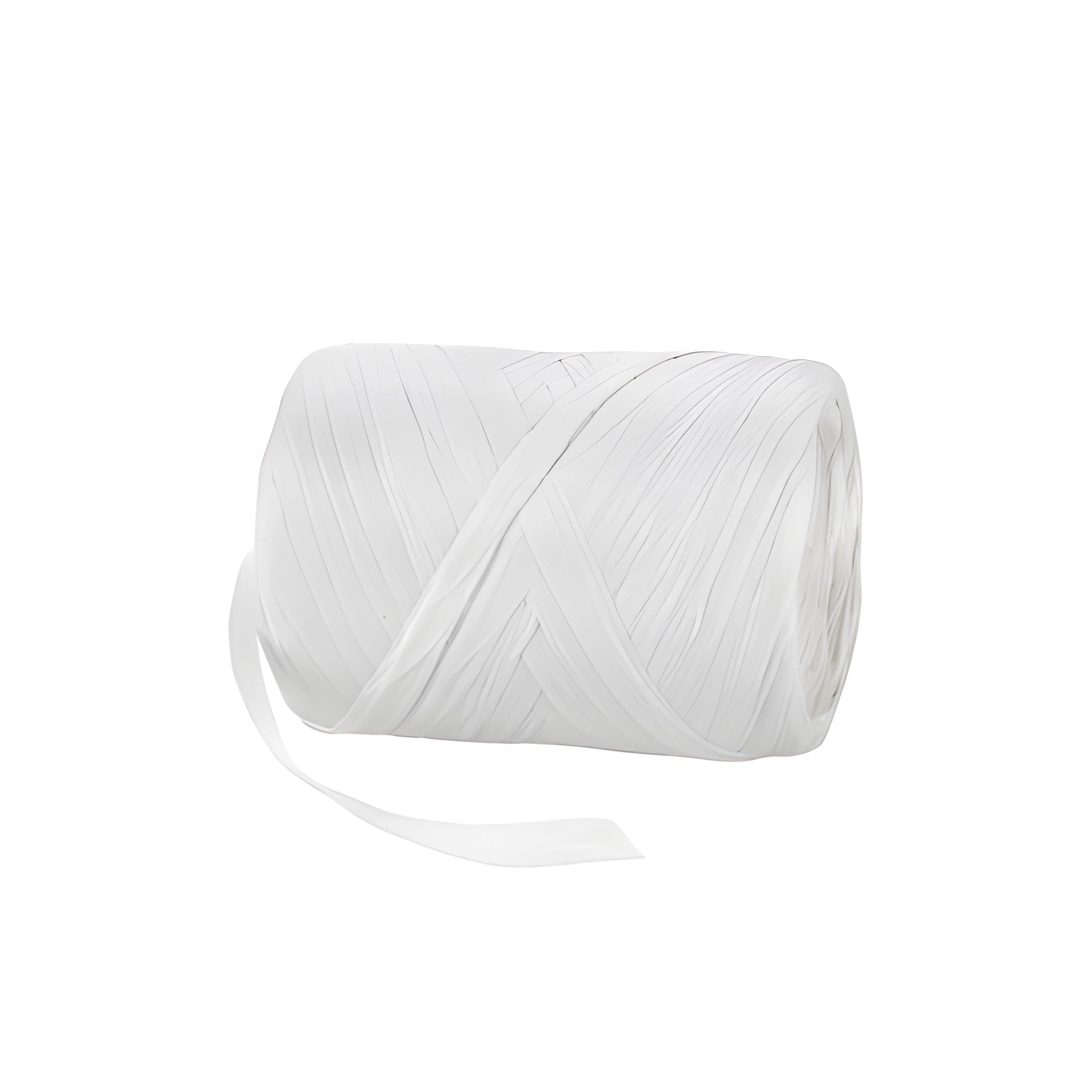 Raffia Papierband 20 m, 8 mm weiß
