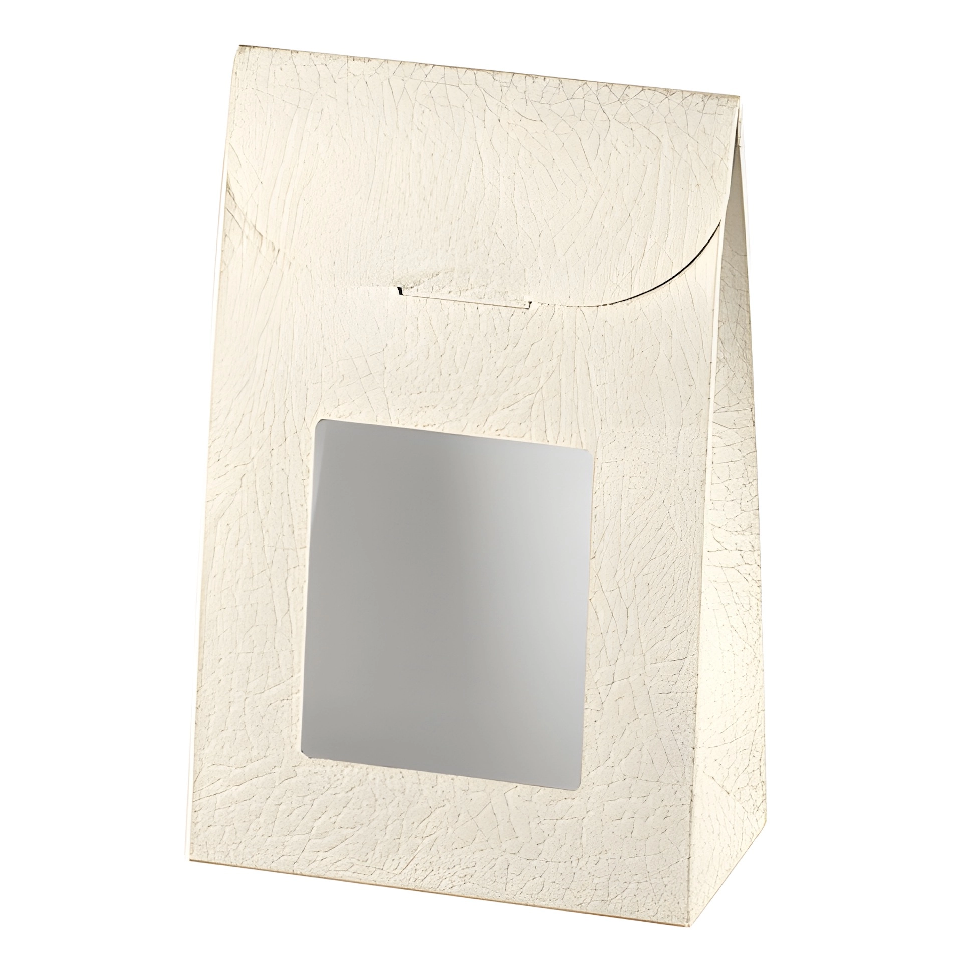 Sichtfenstertasche weiß, groß