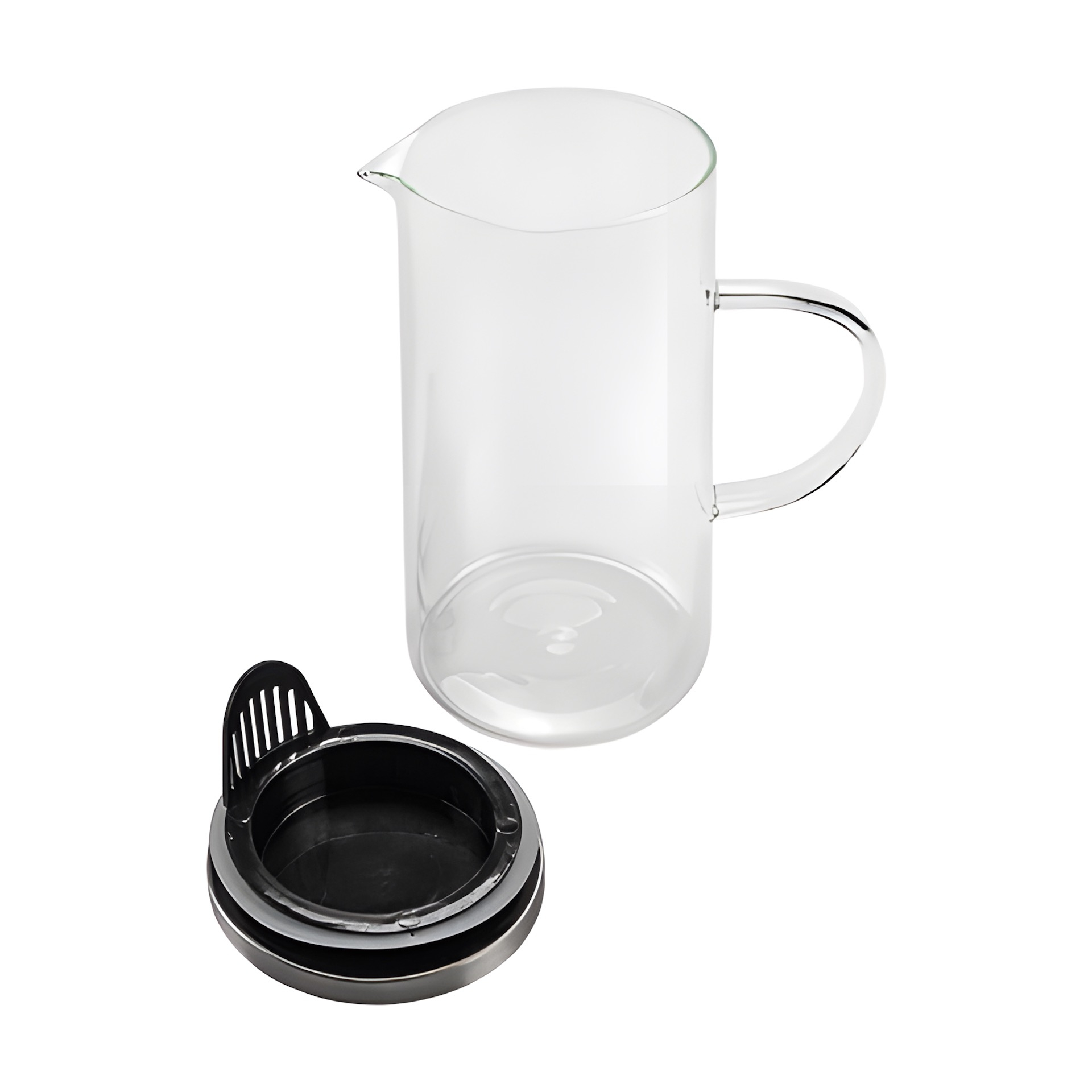 Glaskrug 1,4 l mit Edelstahldeckel