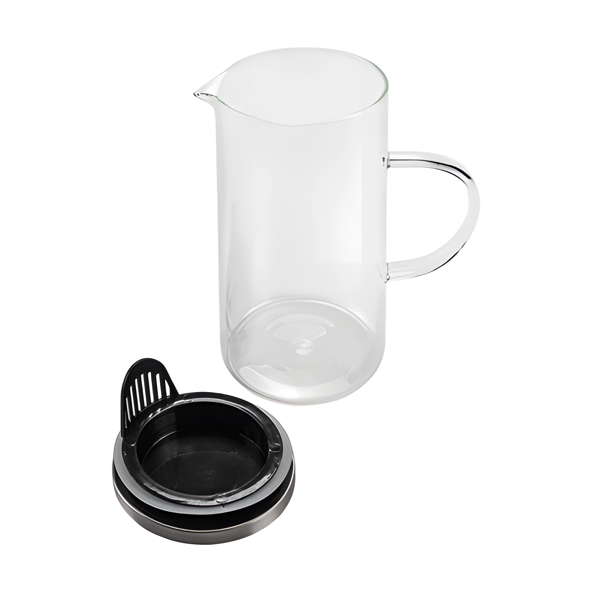 Glaskrug 1,4 l mit Edelstahldeckel