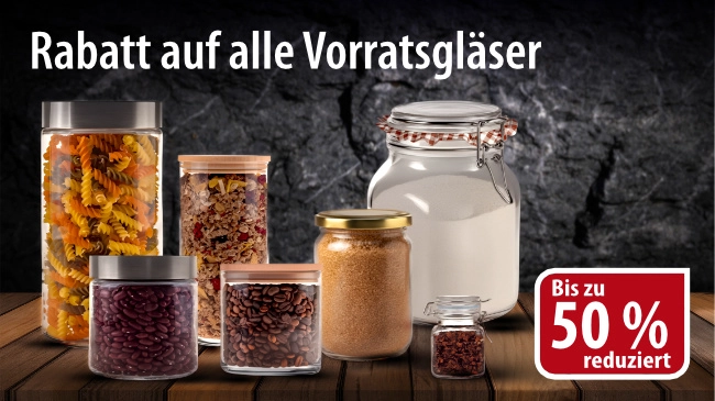 Vorratsgläser stark reduziert