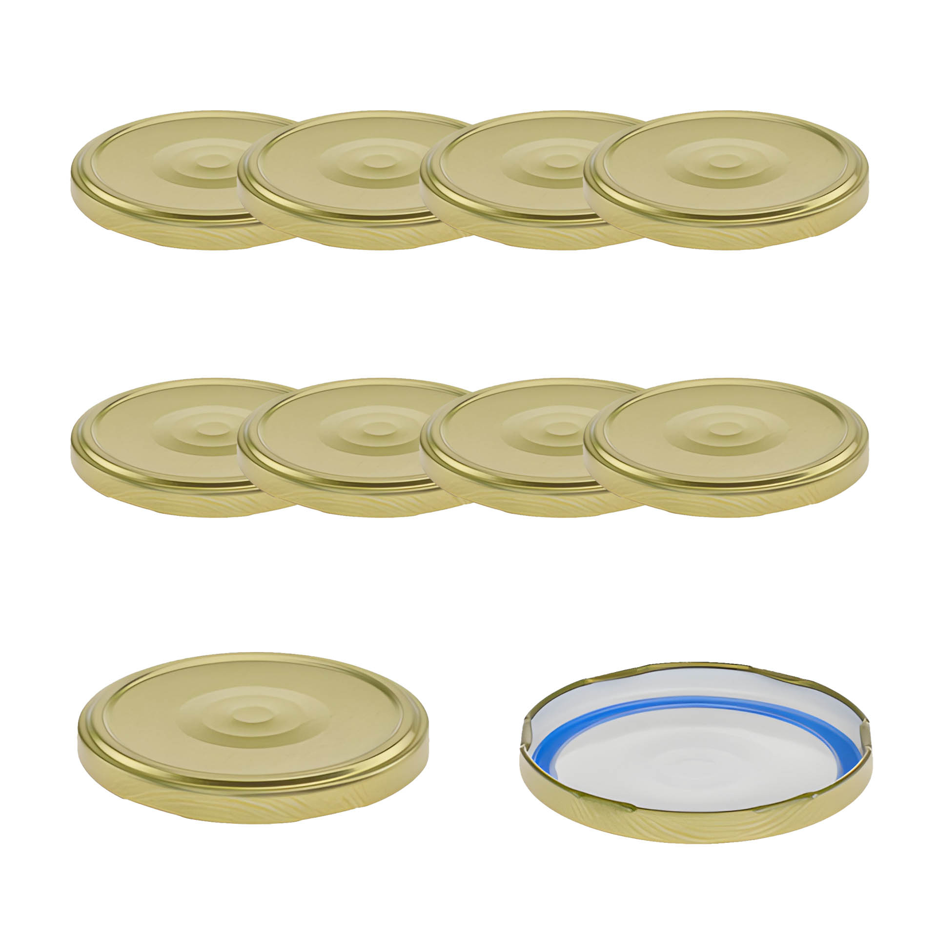 TO  77 gold past. mit Button BLUESEAL, 10 Stück