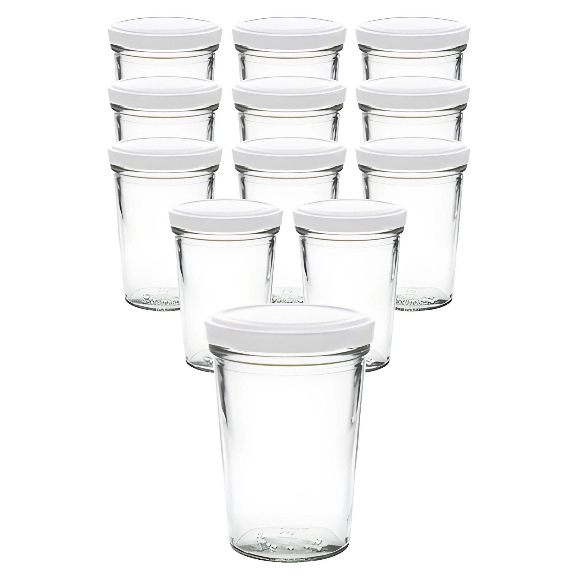 Becherglas TO 66 mit Deckel weiß, 12er Set, 150 ml, TO 66, Weiß, Twist-Off