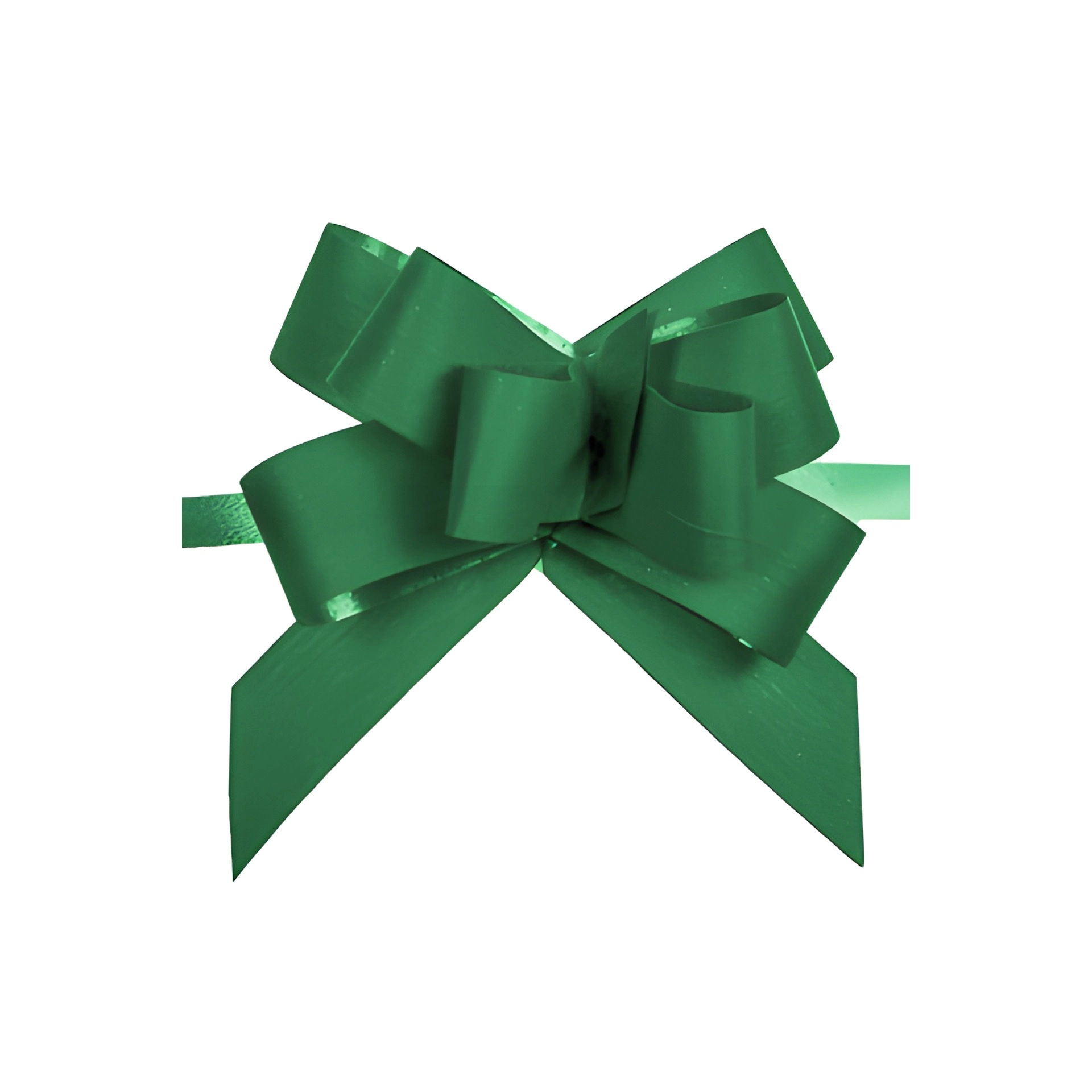 Ziehschleife Paperlook ca. 50 mm, dunkelgrün, 100 Stück