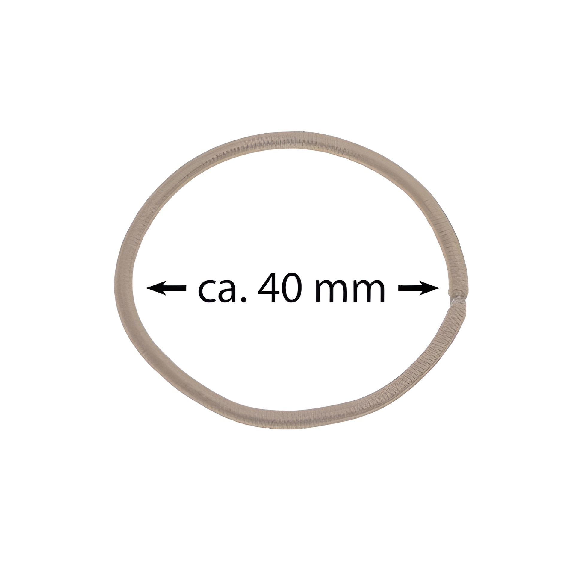 Elastische Schlaufen 40 mm, beige, 100 Stück