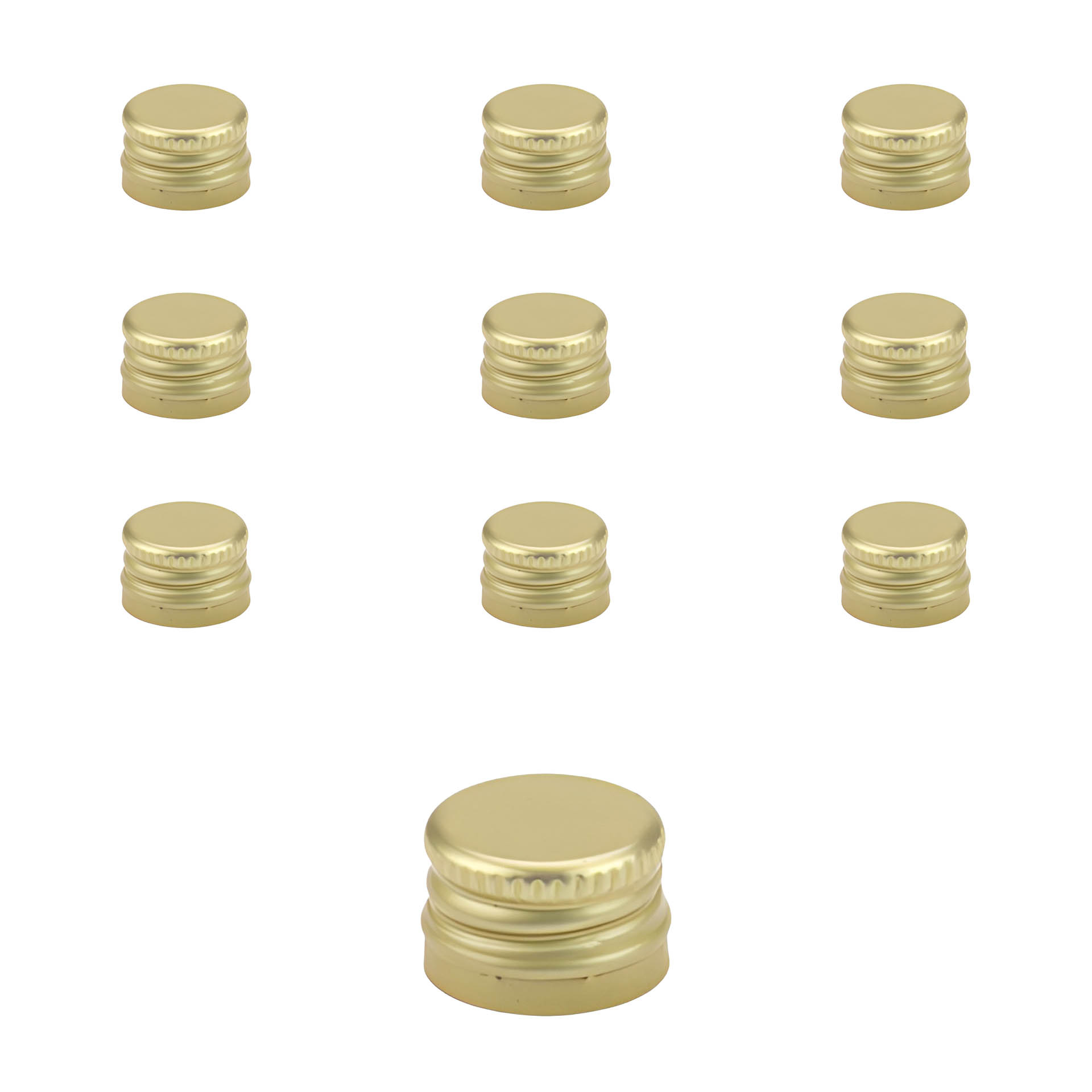 PP 18 gold Aluminium mit Originalitätsring, 10 Stück
