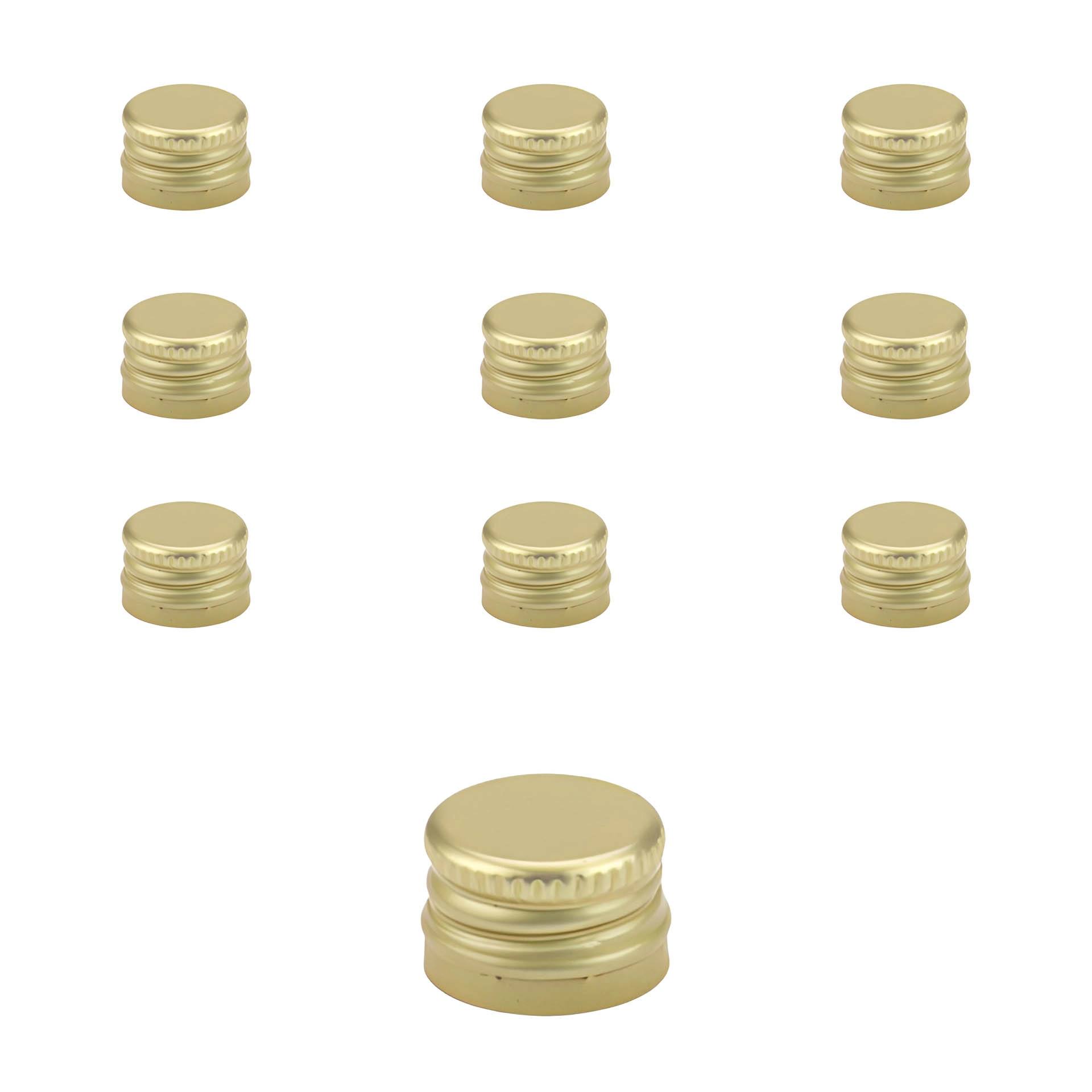 PP 18 gold Aluminium mit Originalitätsring, 10 Stück