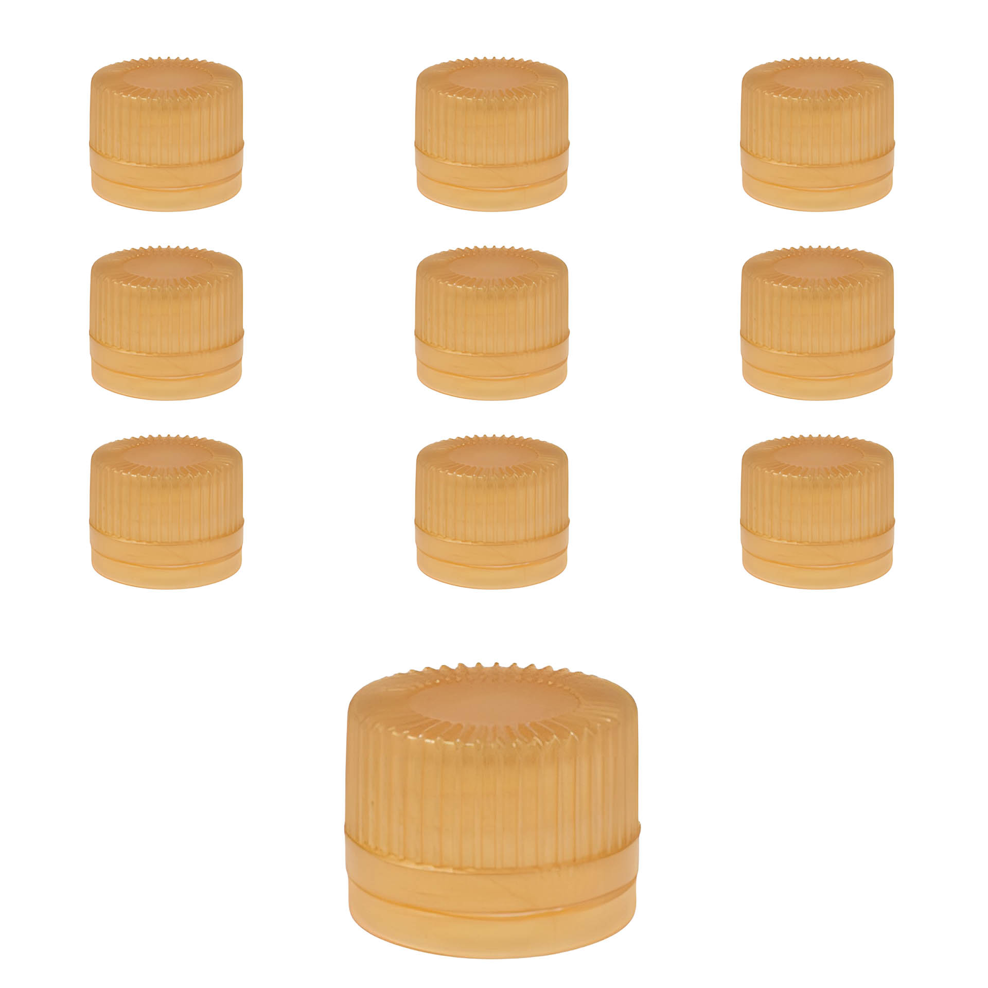 PP 18 gold Kunststoff mit Originalitätsring, 10 Stück