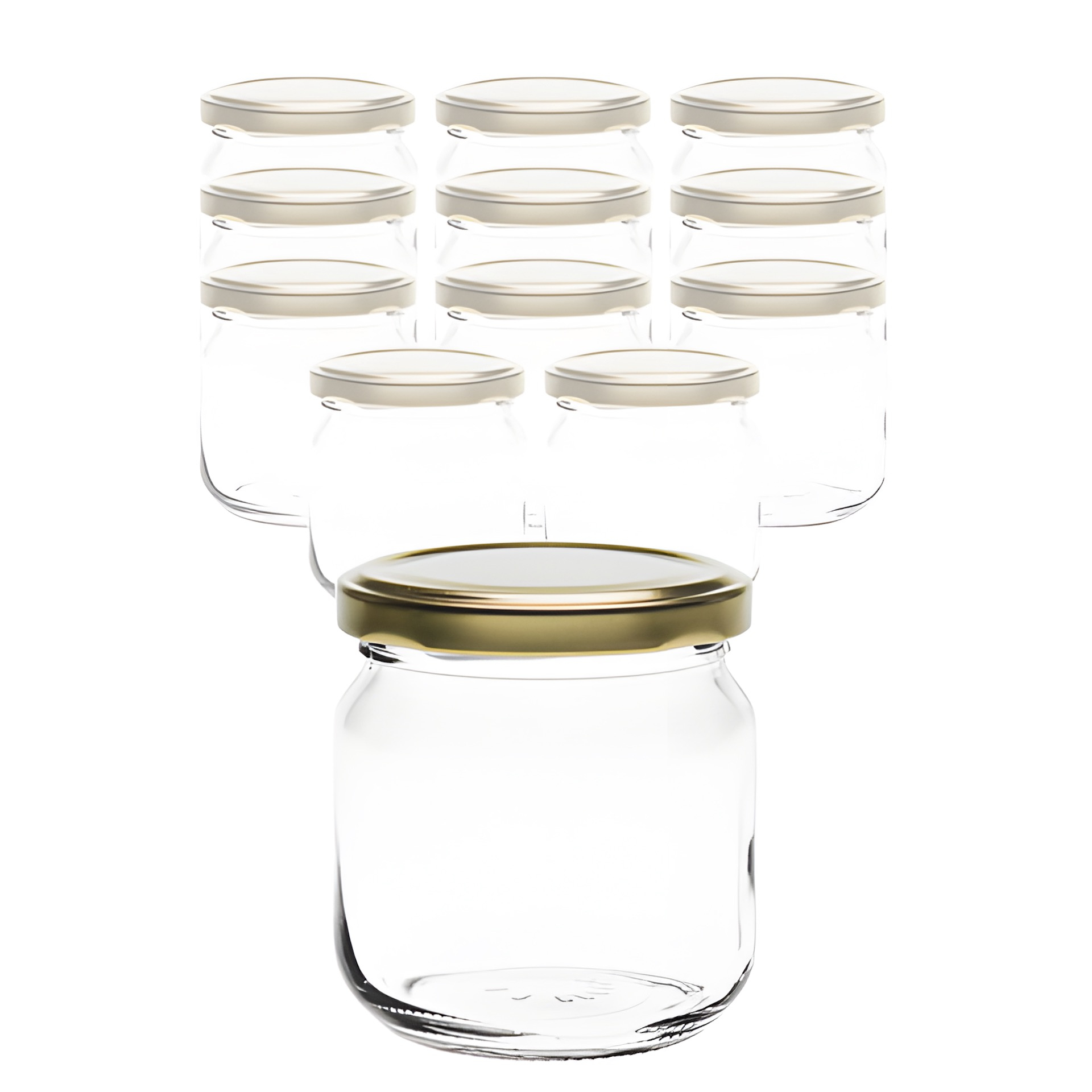 Set Rundglas 212 ml nieder mit Deckel