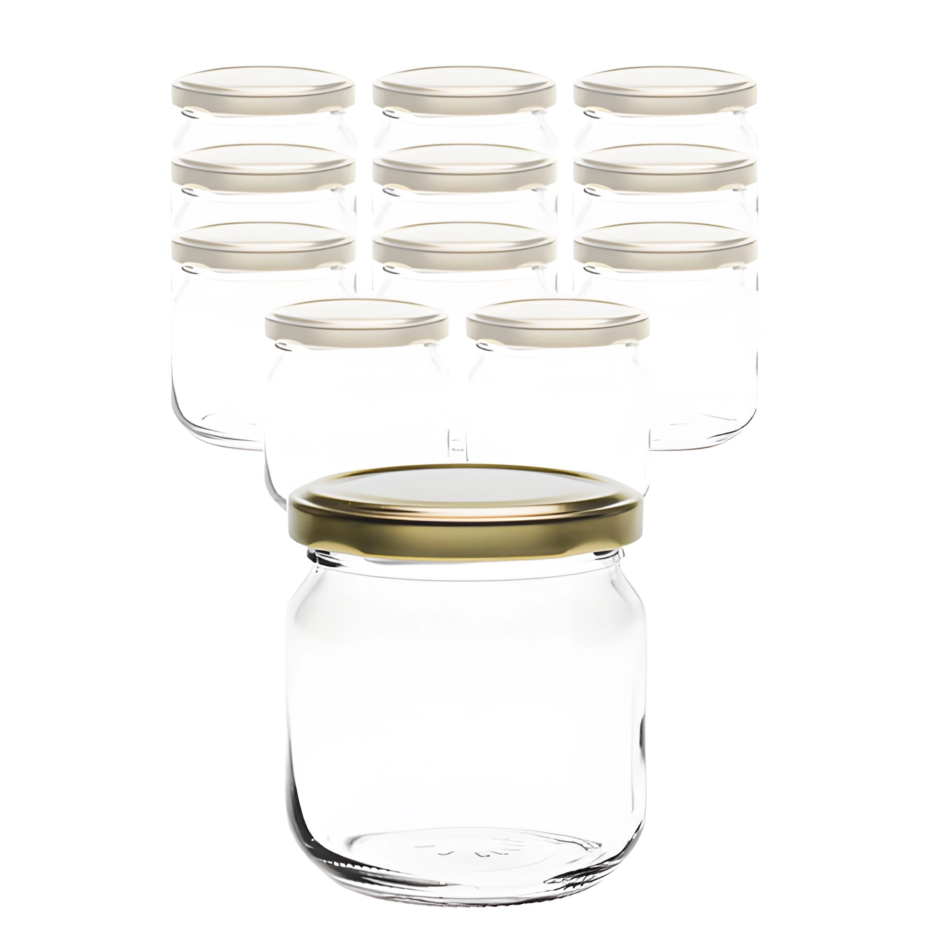 Set Rundglas 212 ml nieder mit Deckel
