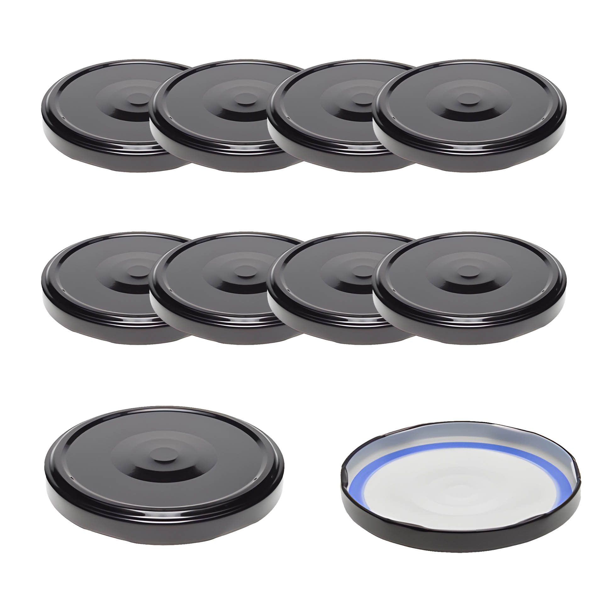 TO  82 schwarz past. mit Button BLUESEAL, 10 Stück