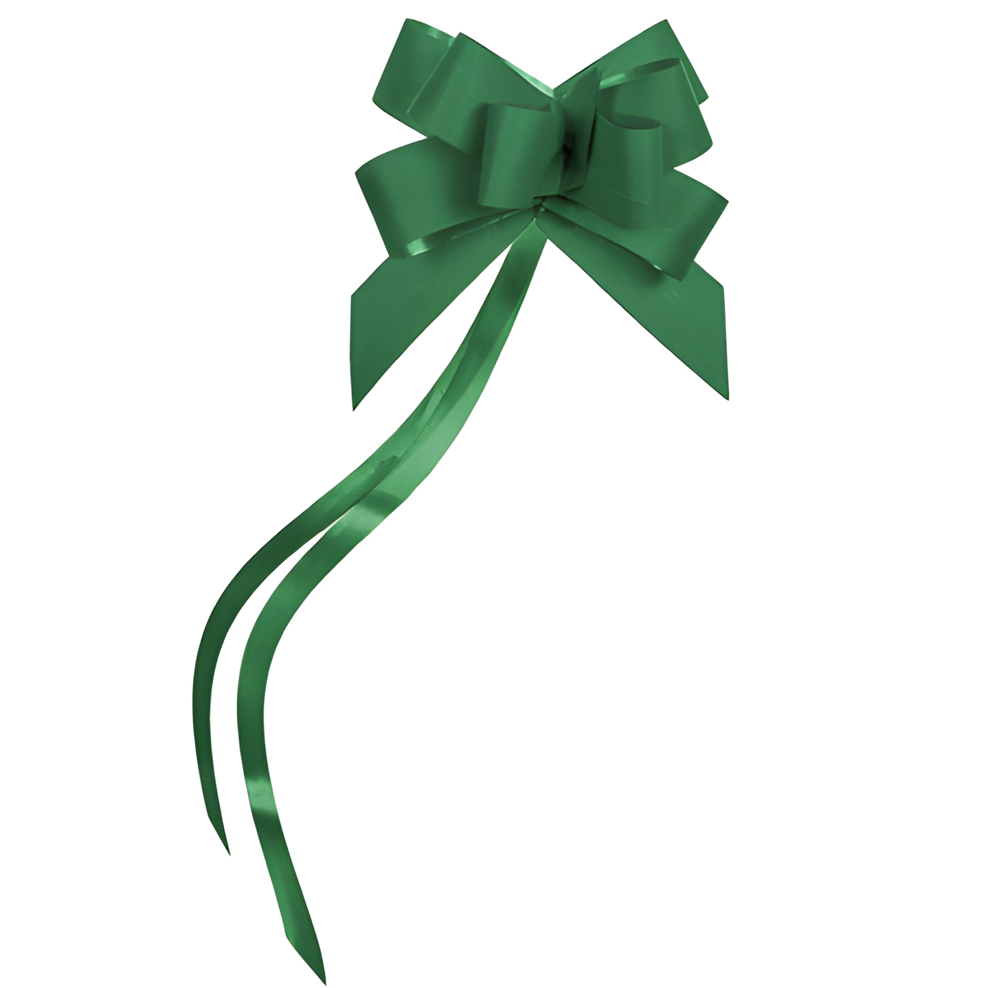 Ziehschleife Paperlook ca. 50 mm, dunkelgrün, 100 Stück