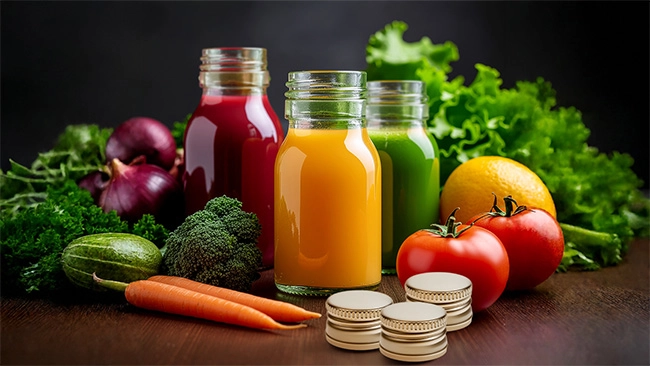 Große Auswahl, um Vital Shots selber zu machen