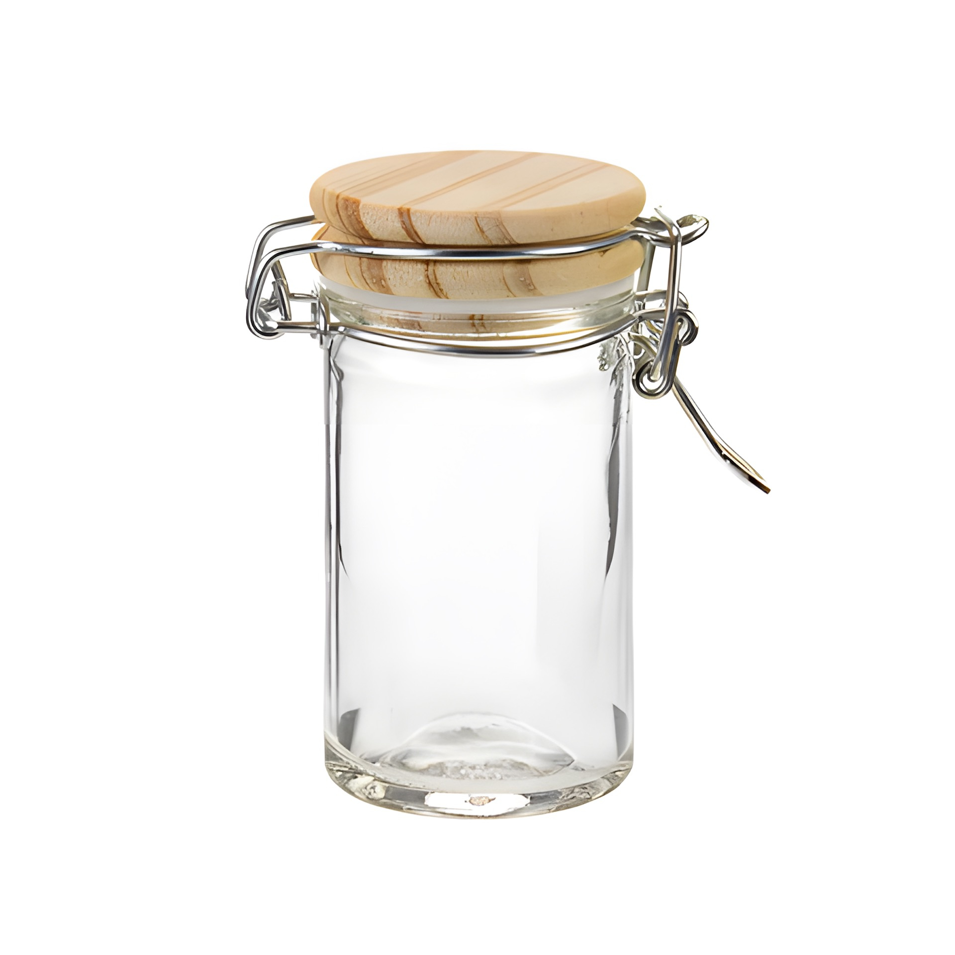 Bügelglas   60 ml mit Holzdeckel