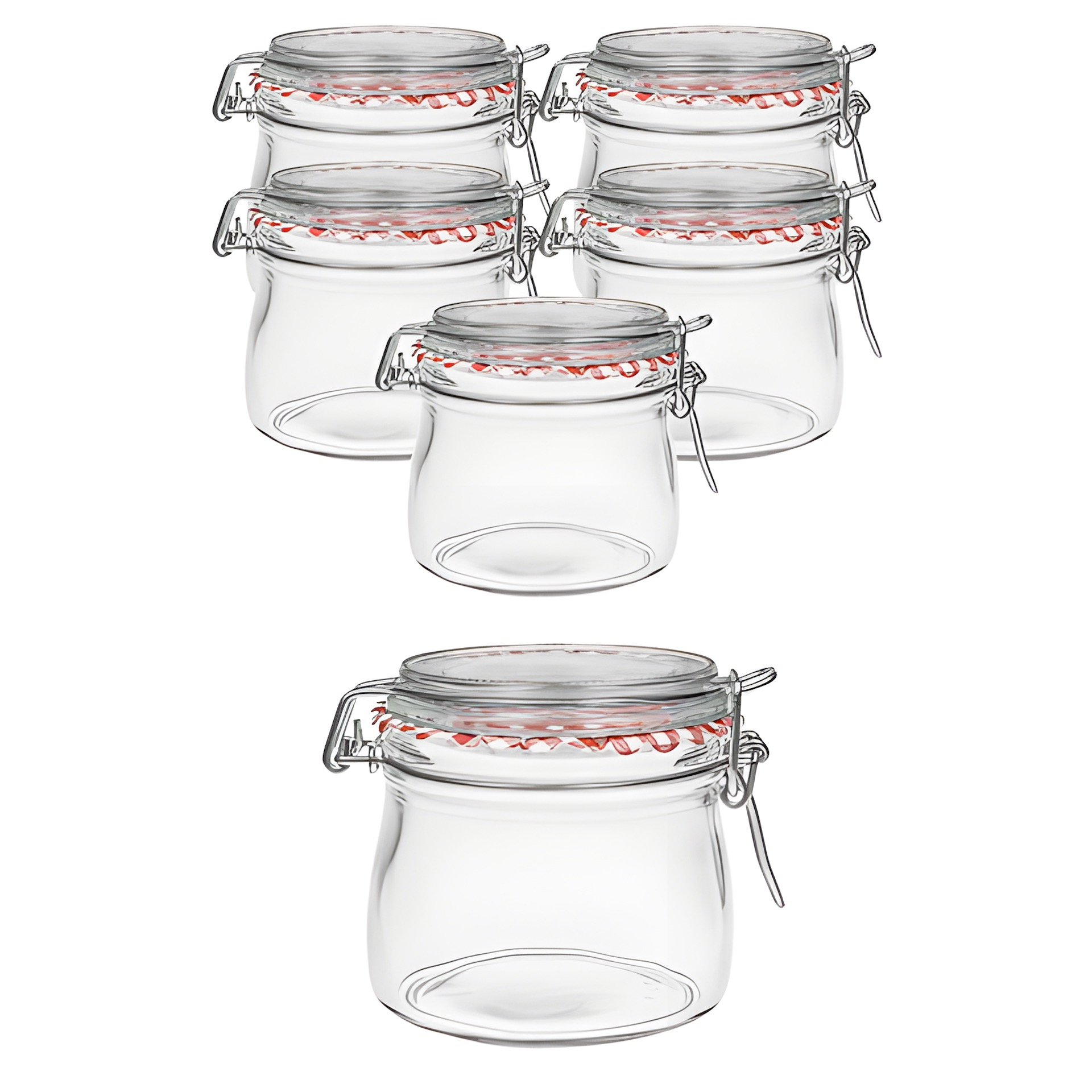 6er Set Bügelglas 'Ermetico' 500 ml