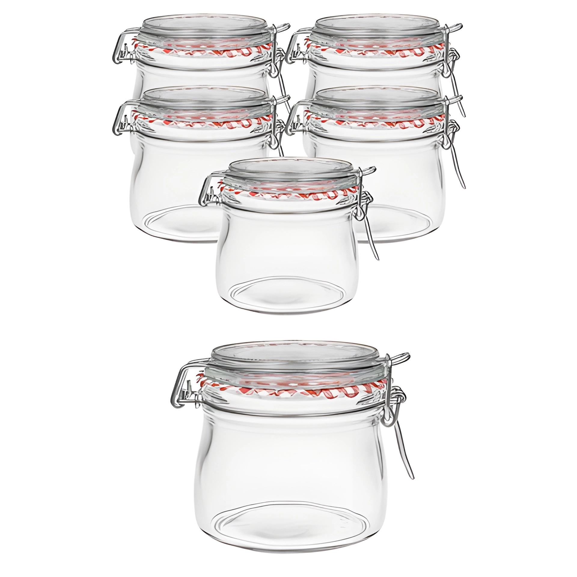 6er Set Bügelglas 'Ermetico' 500 ml