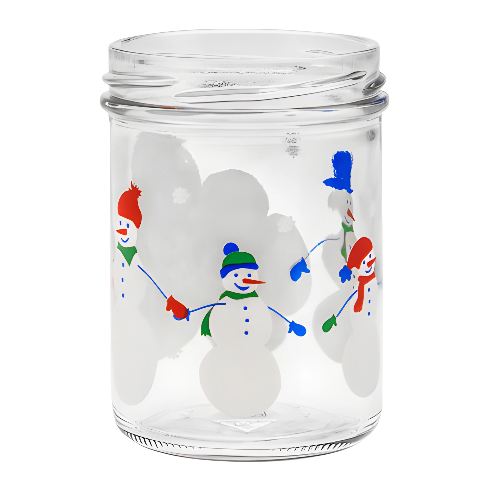 Sturzglas 219 ml 'Schneemann-Familie'